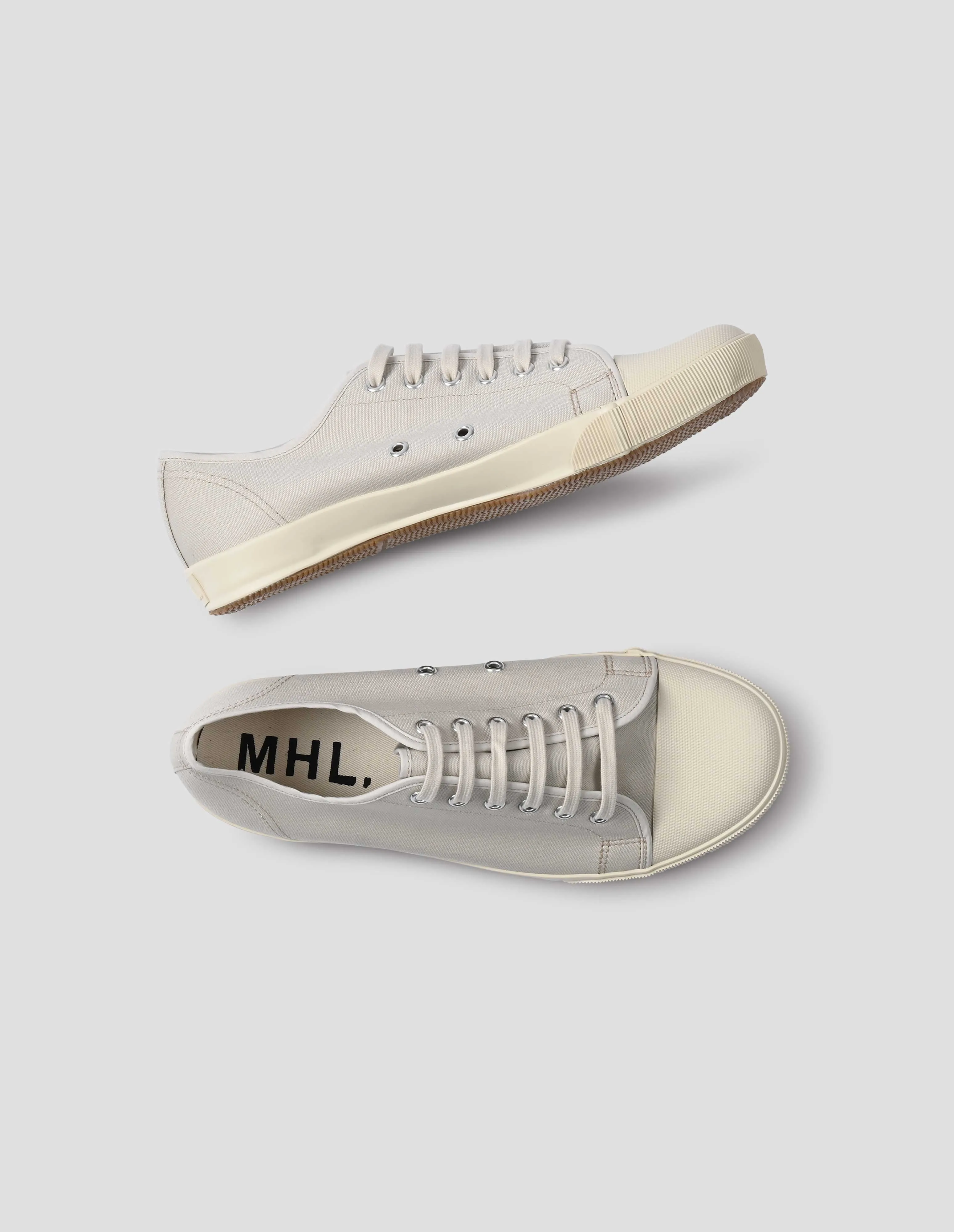 MHL. MOONSTAR PLIMSOLL | COTTON CANVAS | ECRU sold by Margaret Howell product image thumbnail 3