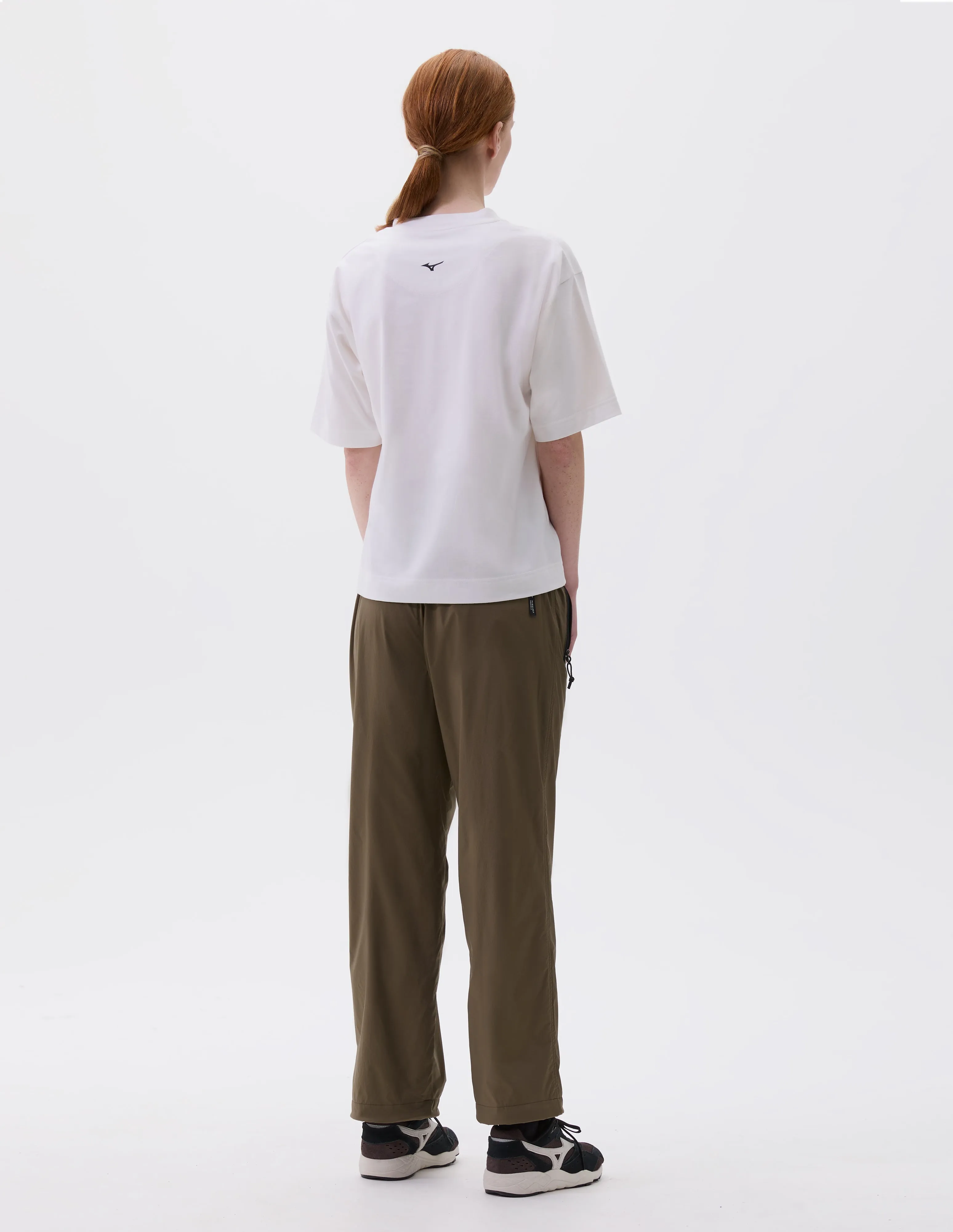 MIZUNO LOGO T SHIRT | COTTON POLYESTER JERSEY | WHITE sold by Margaret Howell product image thumbnail 3