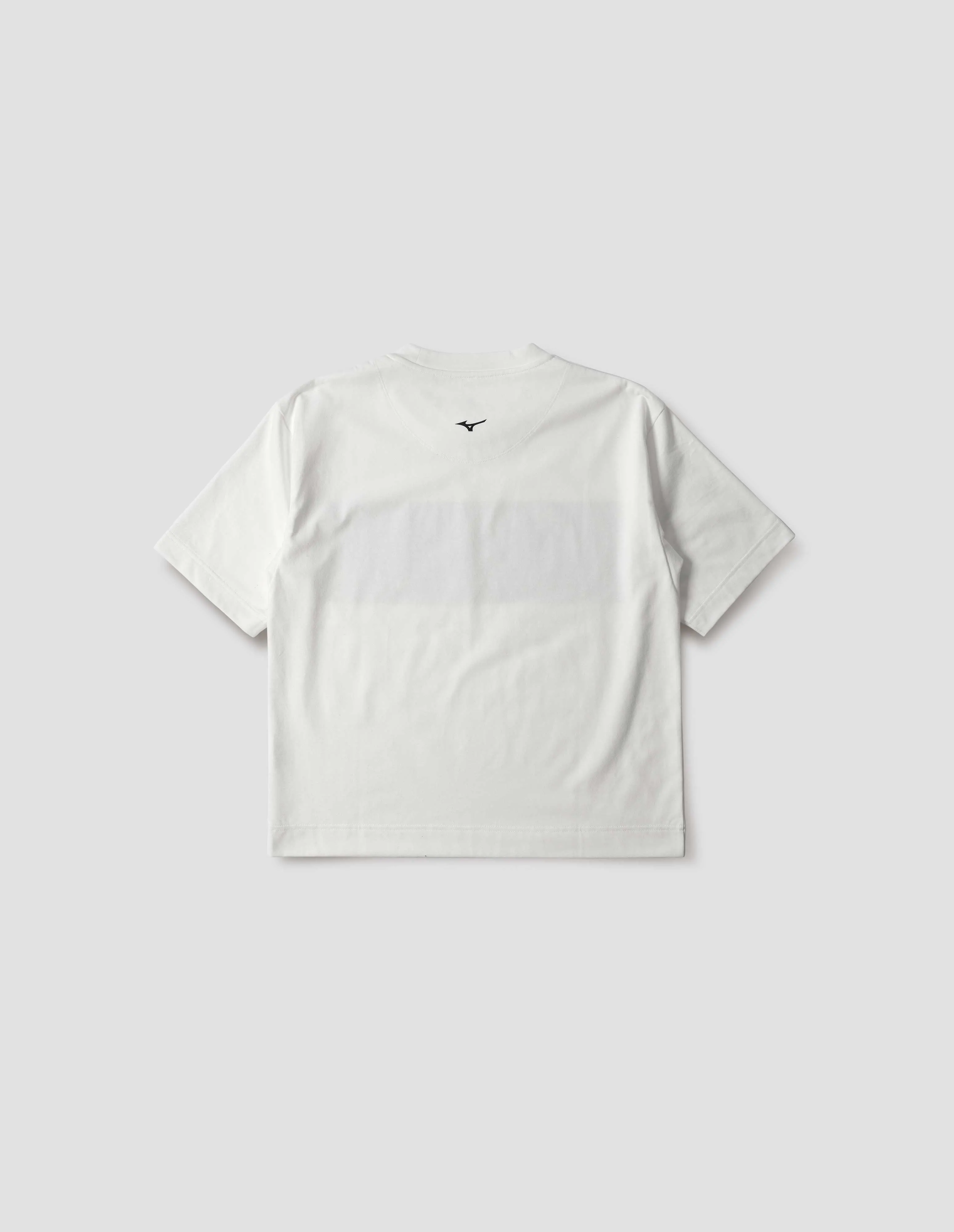 MIZUNO LOGO T SHIRT | COTTON POLYESTER JERSEY | WHITE sold by Margaret Howell product image thumbnail 5