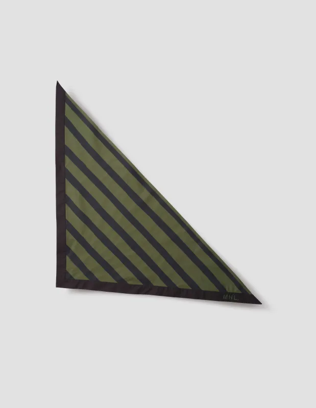 MHL. PRINTED WOVEN SCOUT SCARF | COMPACT COTTON POPLIN | GRASS sold by Margaret Howell