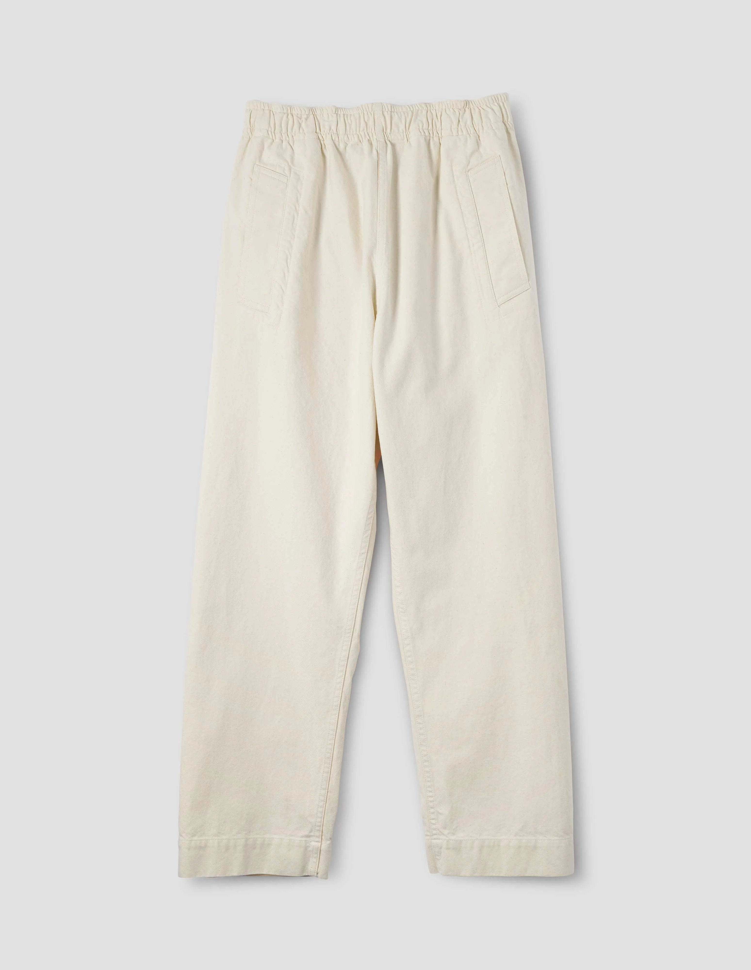 MHL. WIDE LEG JOGGERS | WORKWEAR COTTON TWILL | OFF WHITE sold by Margaret Howell product image thumbnail 3