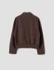 MHL. CROPPED BOMBER JACKET | WORN COTTON DRILL | MAHOGANY sold by Margaret Howell