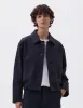 MHL. CROPPED BOMBER JACKET | WORN COTTON DRILL | INK sold by Margaret Howell