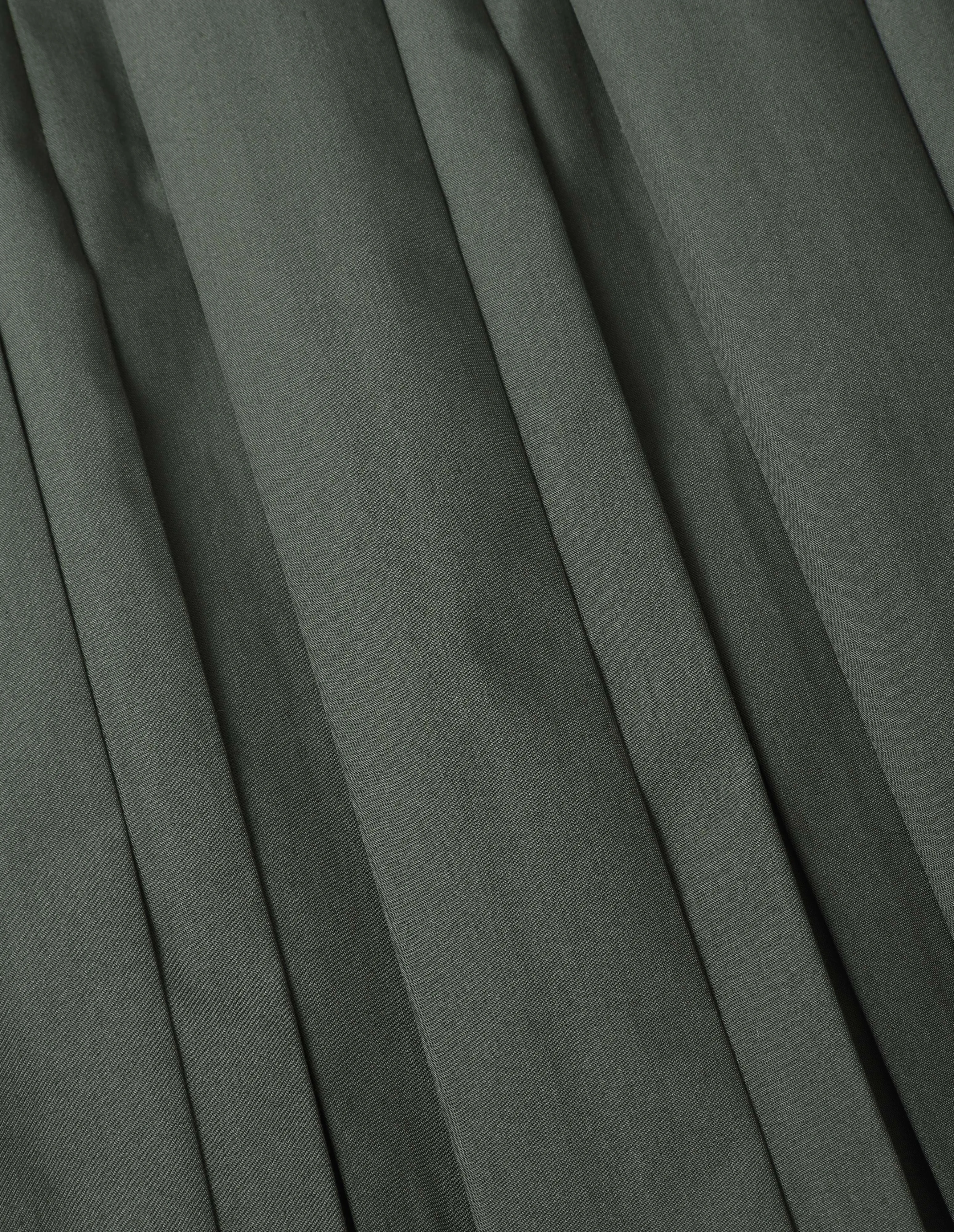 MODERN PLEAT SKIRT | COTTON POLYESTER | FADED GREEN sold by Margaret Howell product image thumbnail 5
