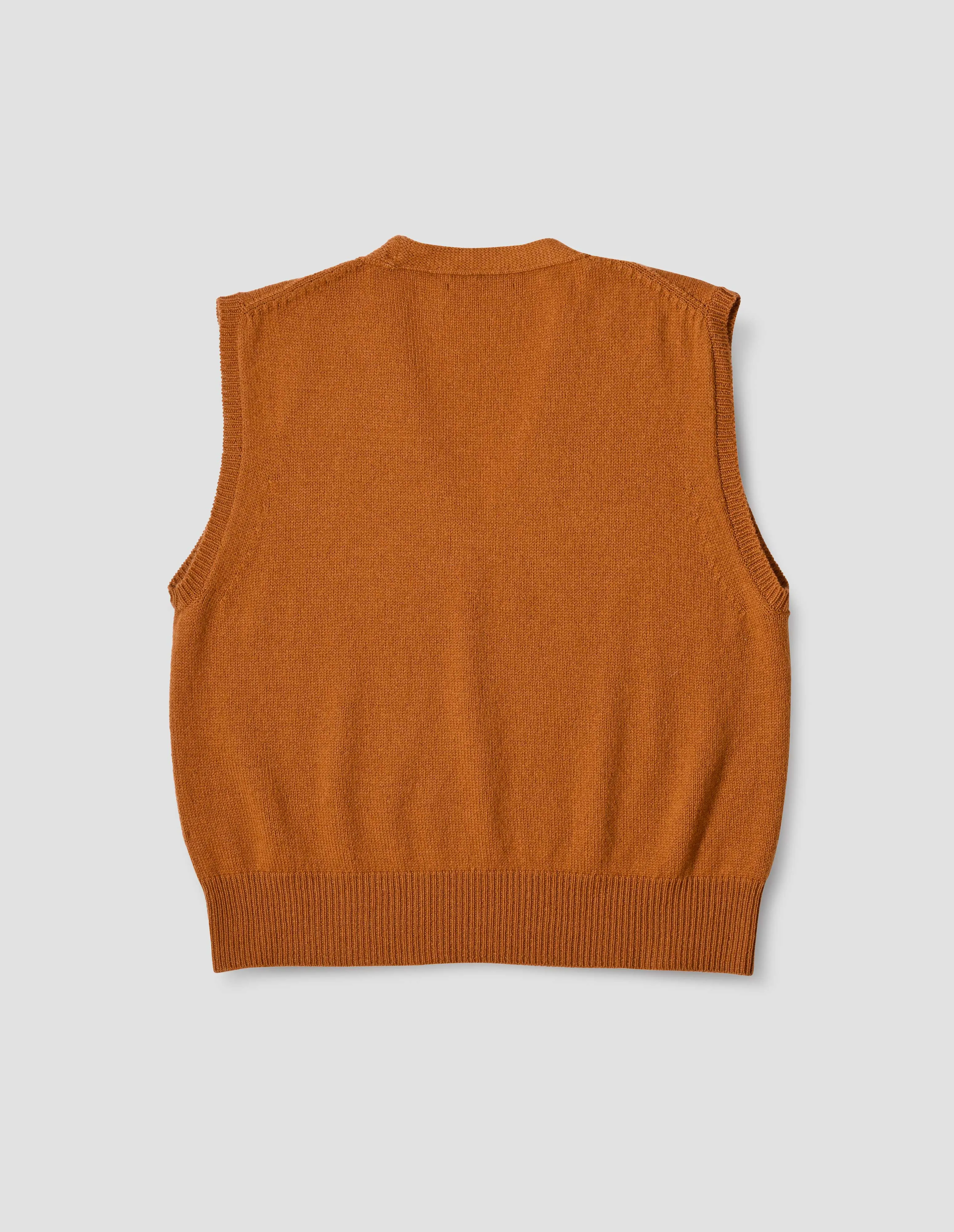 INTEGRAL V NECK SLIPOVER | CASHMERE | RESIN sold by Margaret Howell product image thumbnail 5
