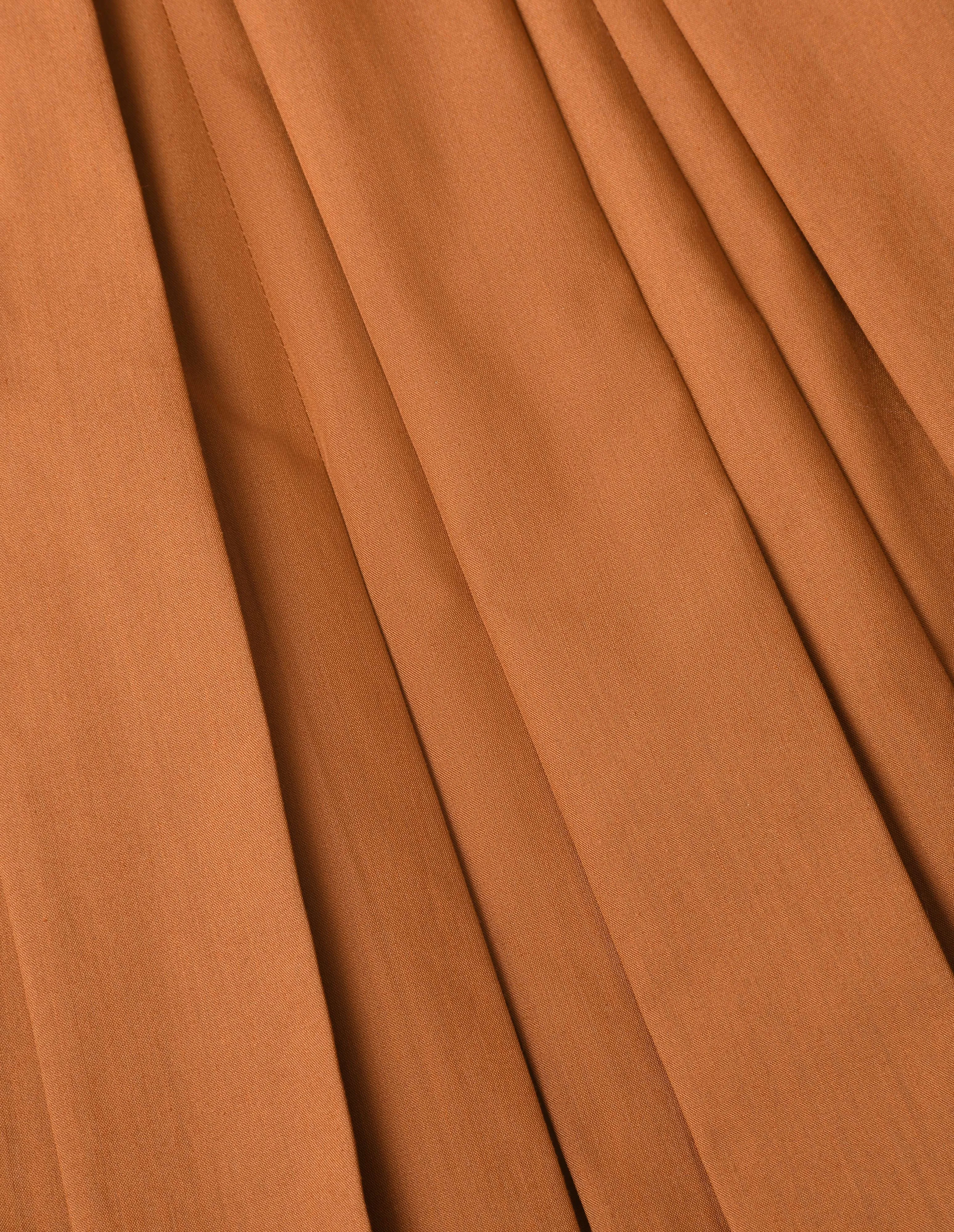 MODERN PLEAT SKIRT | COTTON POLYESTER | RICH ORANGE sold by Margaret Howell product image thumbnail 5