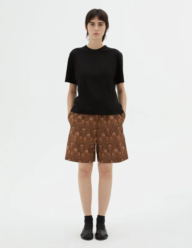 BOXER SHORTS  | LIBERTY PRINT FABRIC
 | TOBACCO / UMBER sold by Margaret Howell