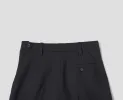 TURN UP SAILOR TROUSER | MATT WOOL TWILL | BLACK sold by Margaret Howell