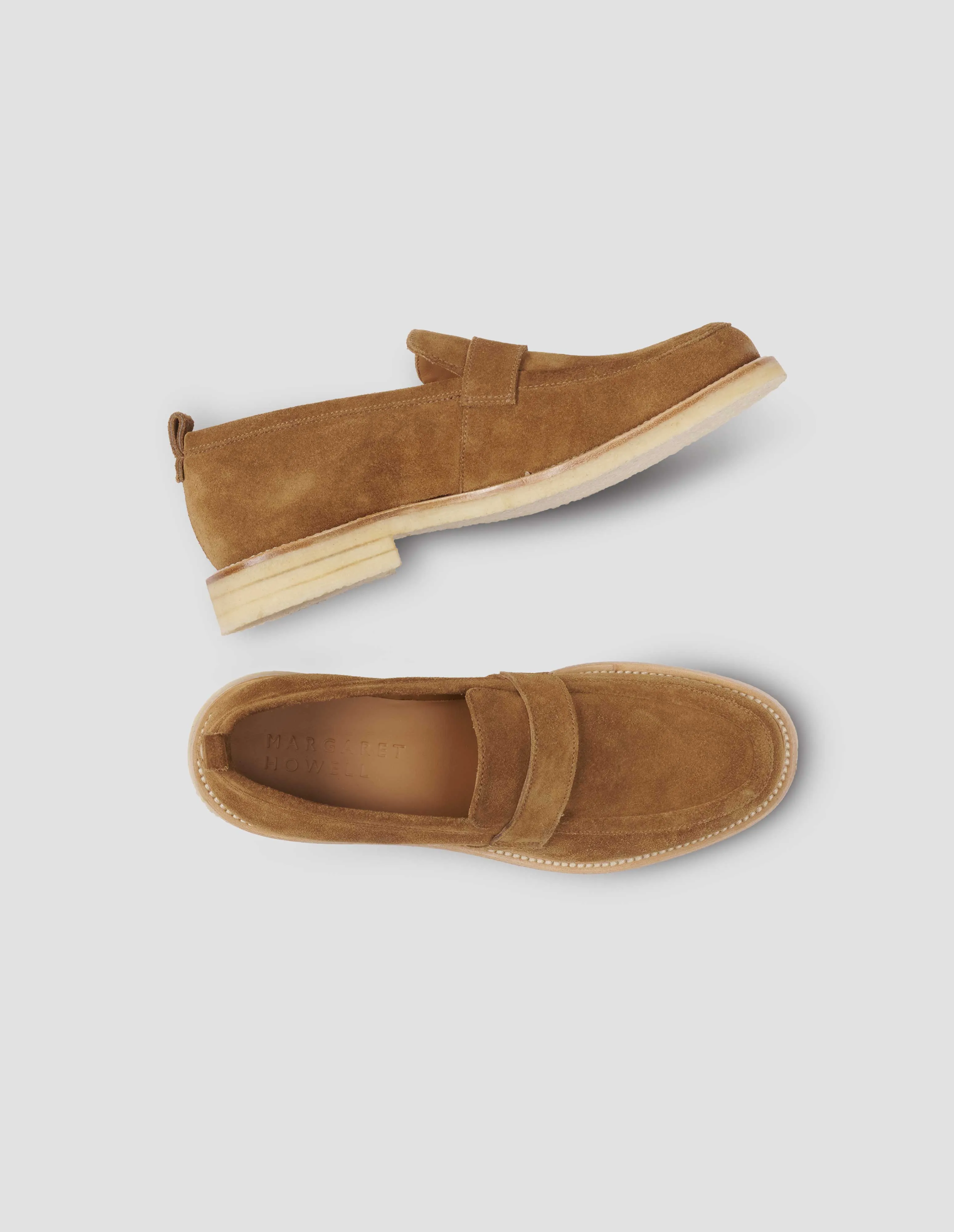 BOUND SEAM LOAFER | SUEDE
| TOBACCO sold by Margaret Howell product image thumbnail 3