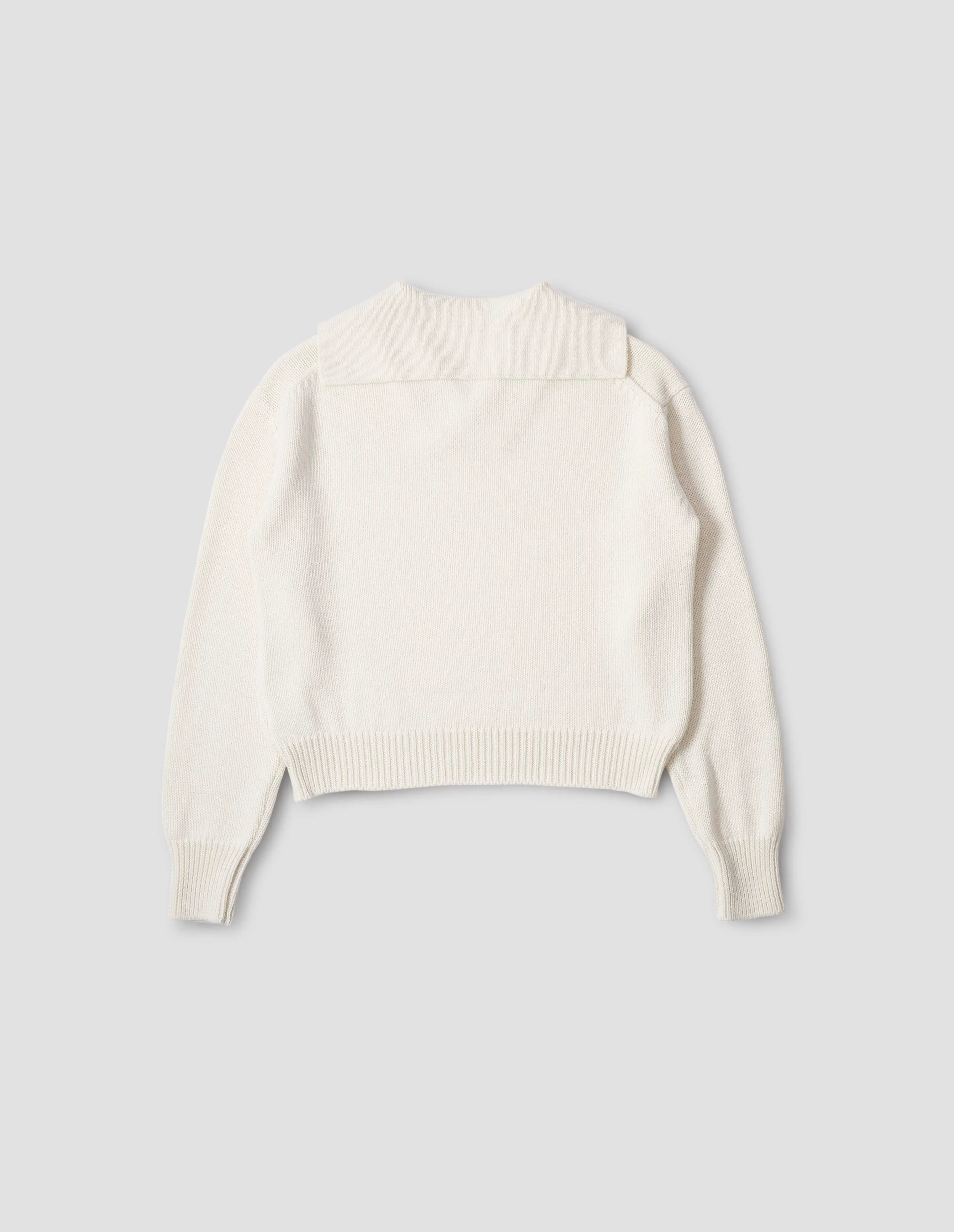 SAILOR COLLAR JUMPER | WOOL COTTON | ECRU sold by Margaret Howell product image thumbnail 5