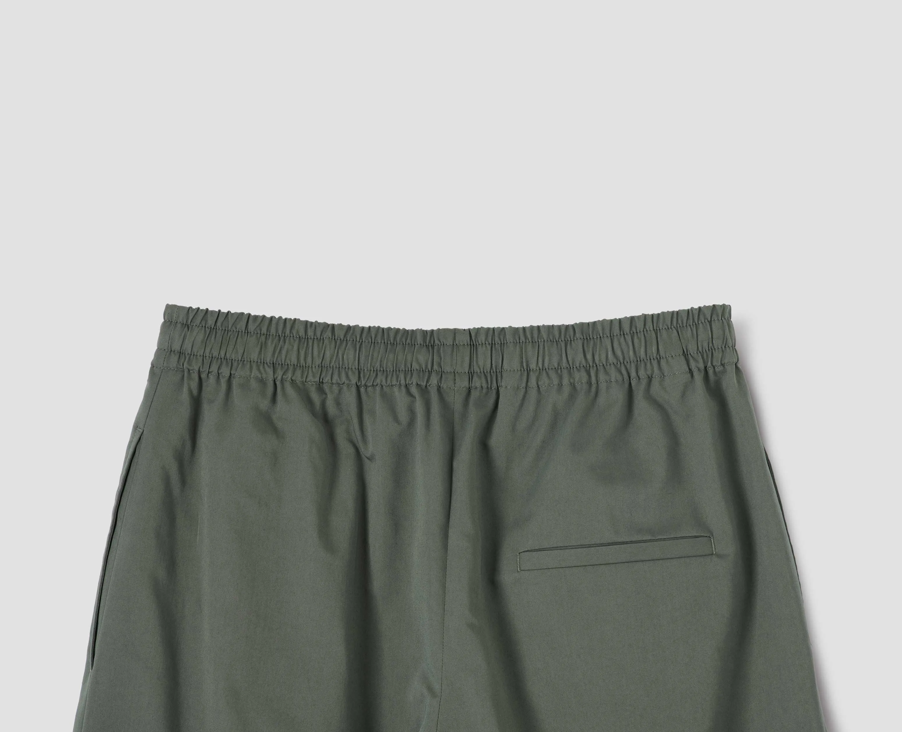 RELAXED TROUSER | COTTON SILK TWILL | FADED GREEN sold by Margaret Howell product image thumbnail 4