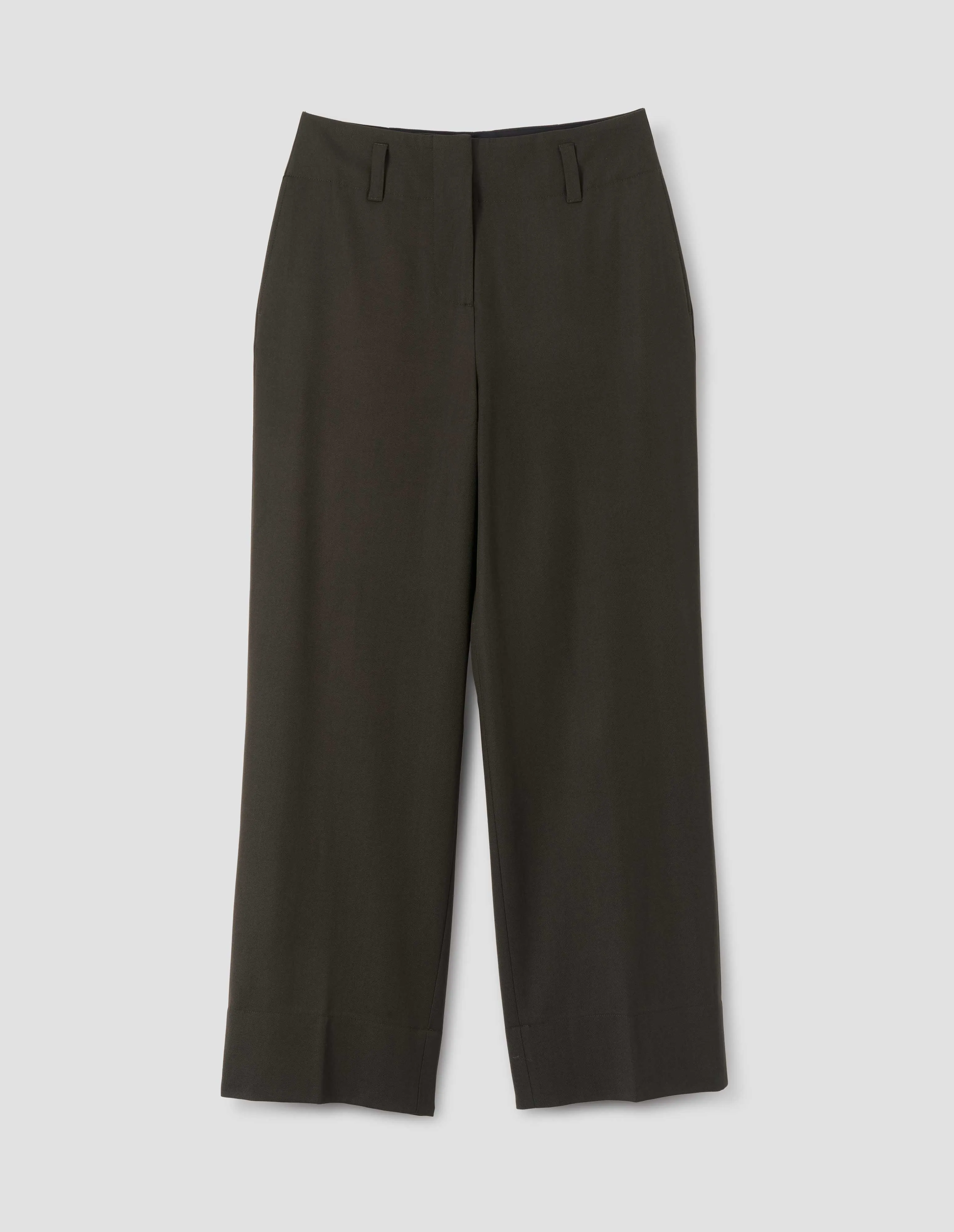STRAIGHT LEG TROUSER | COMPACT COTTON WOOL | OLIVE sold by Margaret Howell product image thumbnail 3