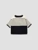 BRETON YOKE JUMPER | COTTON CASHMERE | NAVY / ECRU sold by Margaret Howell