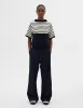 BRETON YOKE JUMPER | COTTON CASHMERE | NAVY / ECRU sold by Margaret Howell