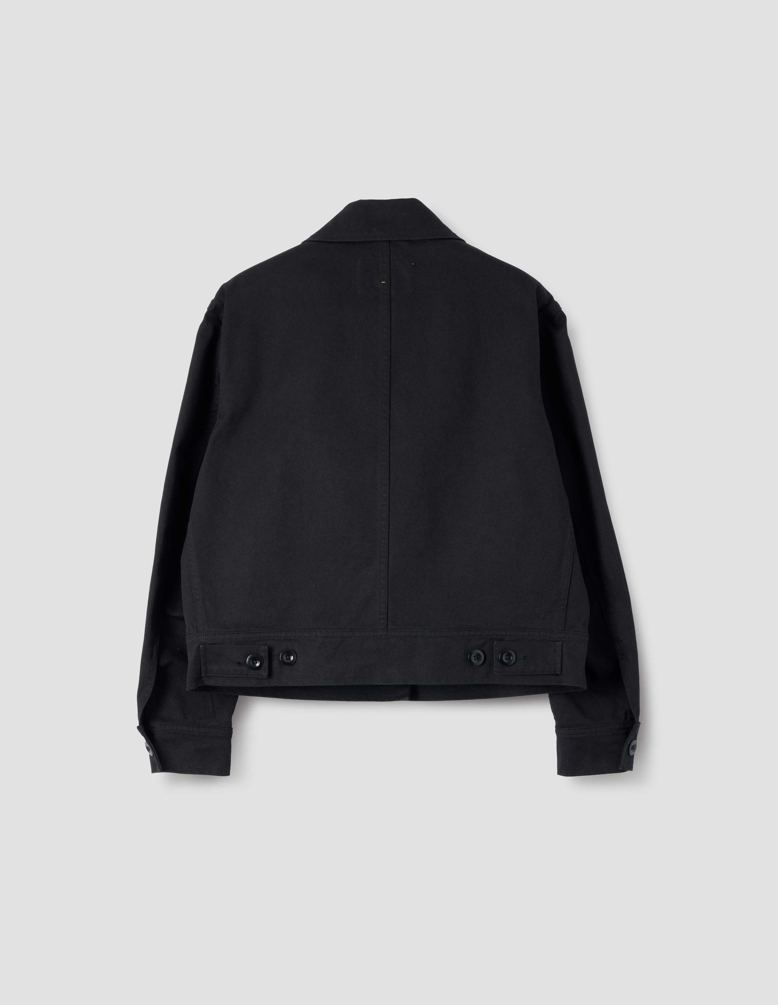 MHL. CROPPED JACKET | HEAVY COTTON DRILL | BLACK sold by Margaret Howell product image thumbnail 5