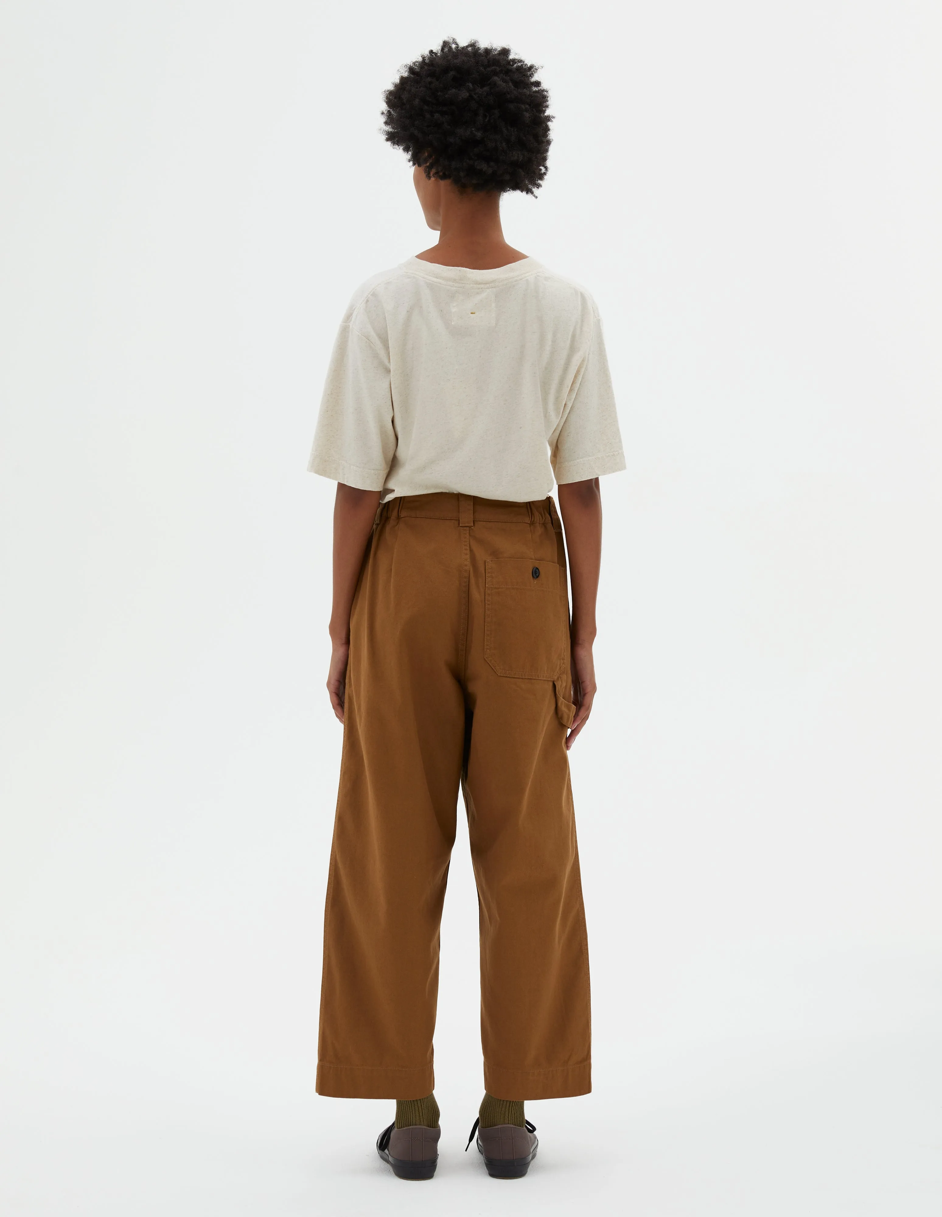 MHL. CARPENTERS TROUSER | DRY COTTON GABARDINE | TOBACCO sold by Margaret Howell product image thumbnail 2