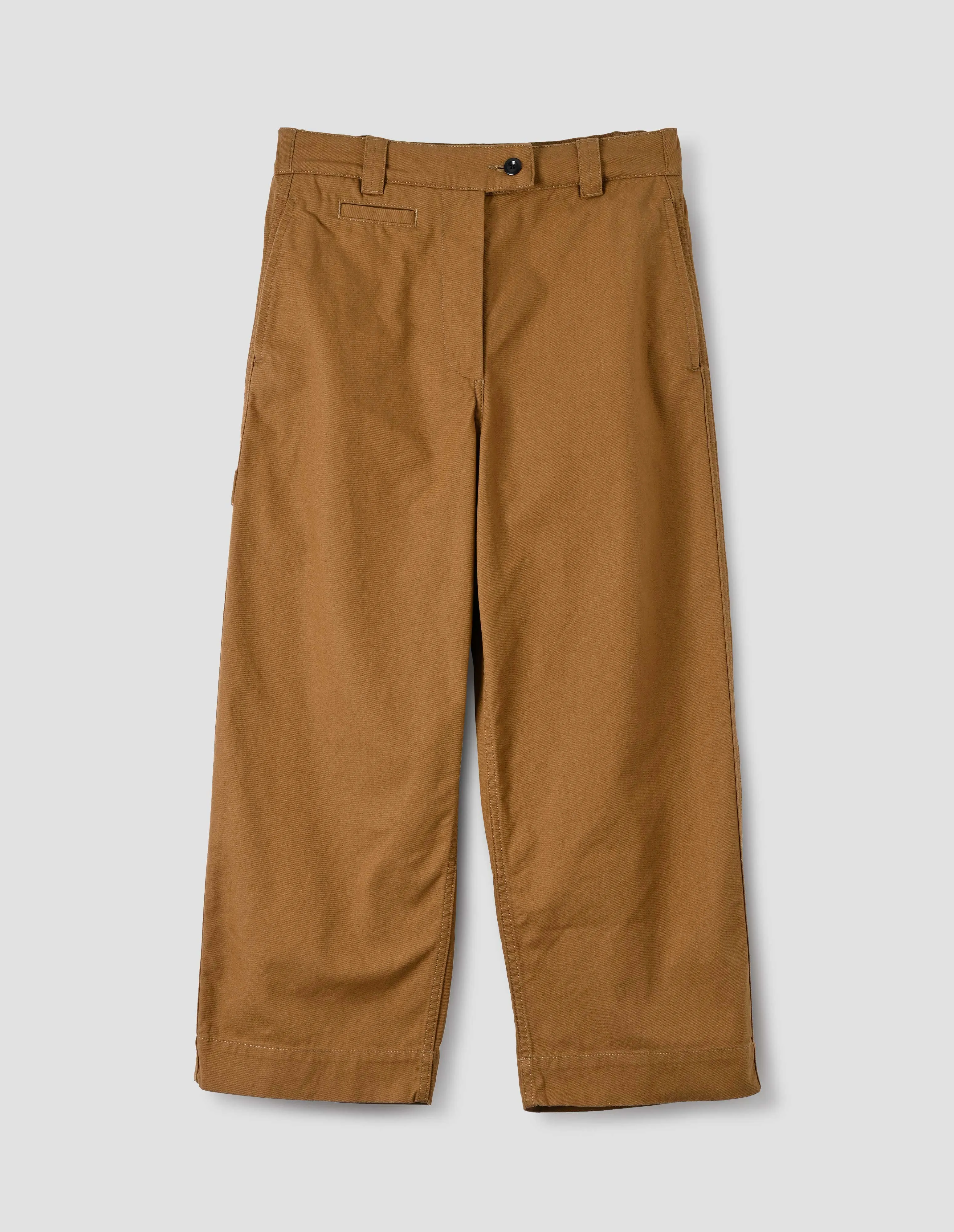 MHL. CARPENTERS TROUSER | DRY COTTON GABARDINE | TOBACCO sold by Margaret Howell product image thumbnail 3