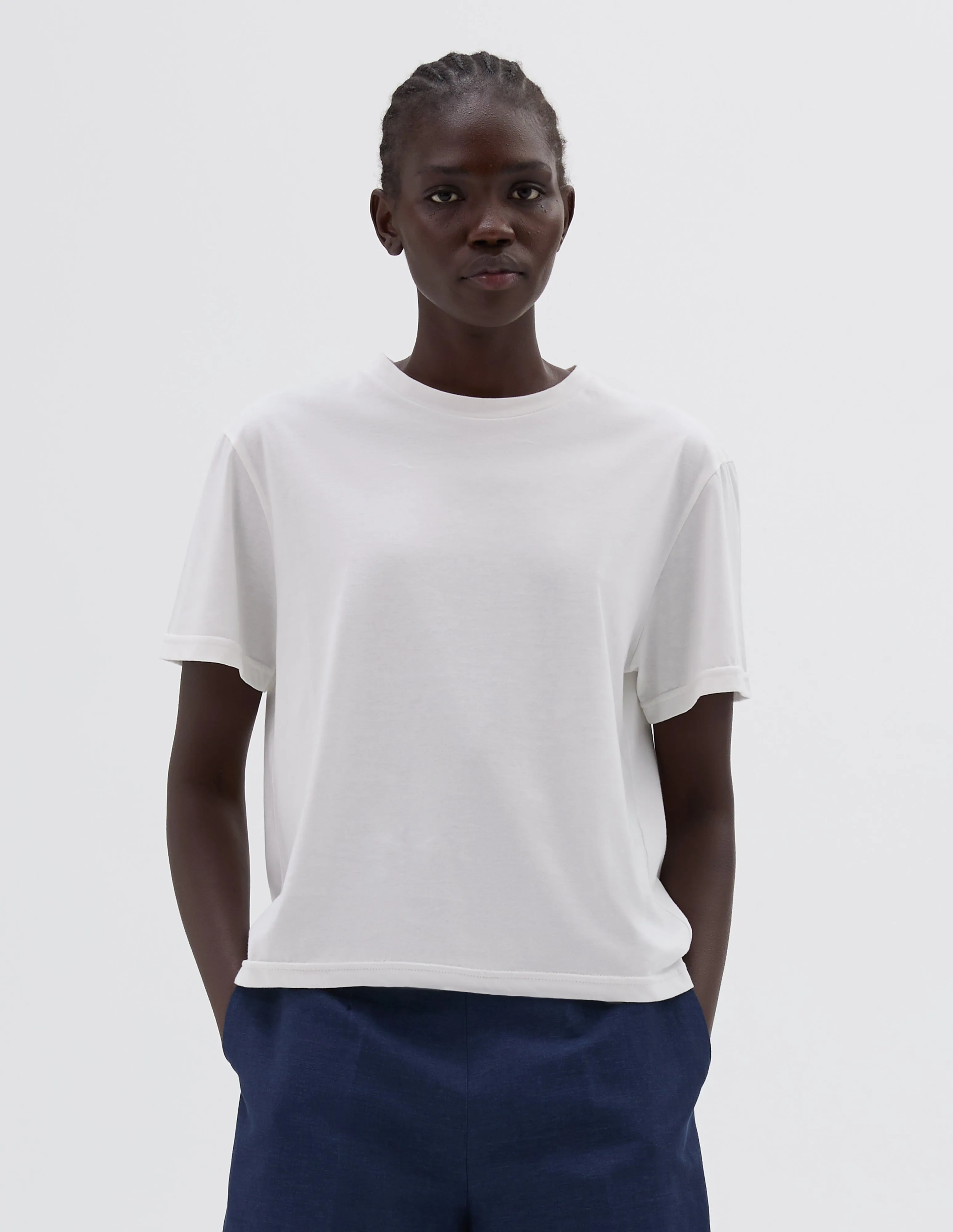 BOYS T SHIRT | FINE COTTON JERSEY | OFF WHITE sold by Margaret Howell