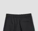 PLEATED FRONT CROPPED TROUSERS | WOOL COTTON TWILL | SLATE sold by Margaret Howell