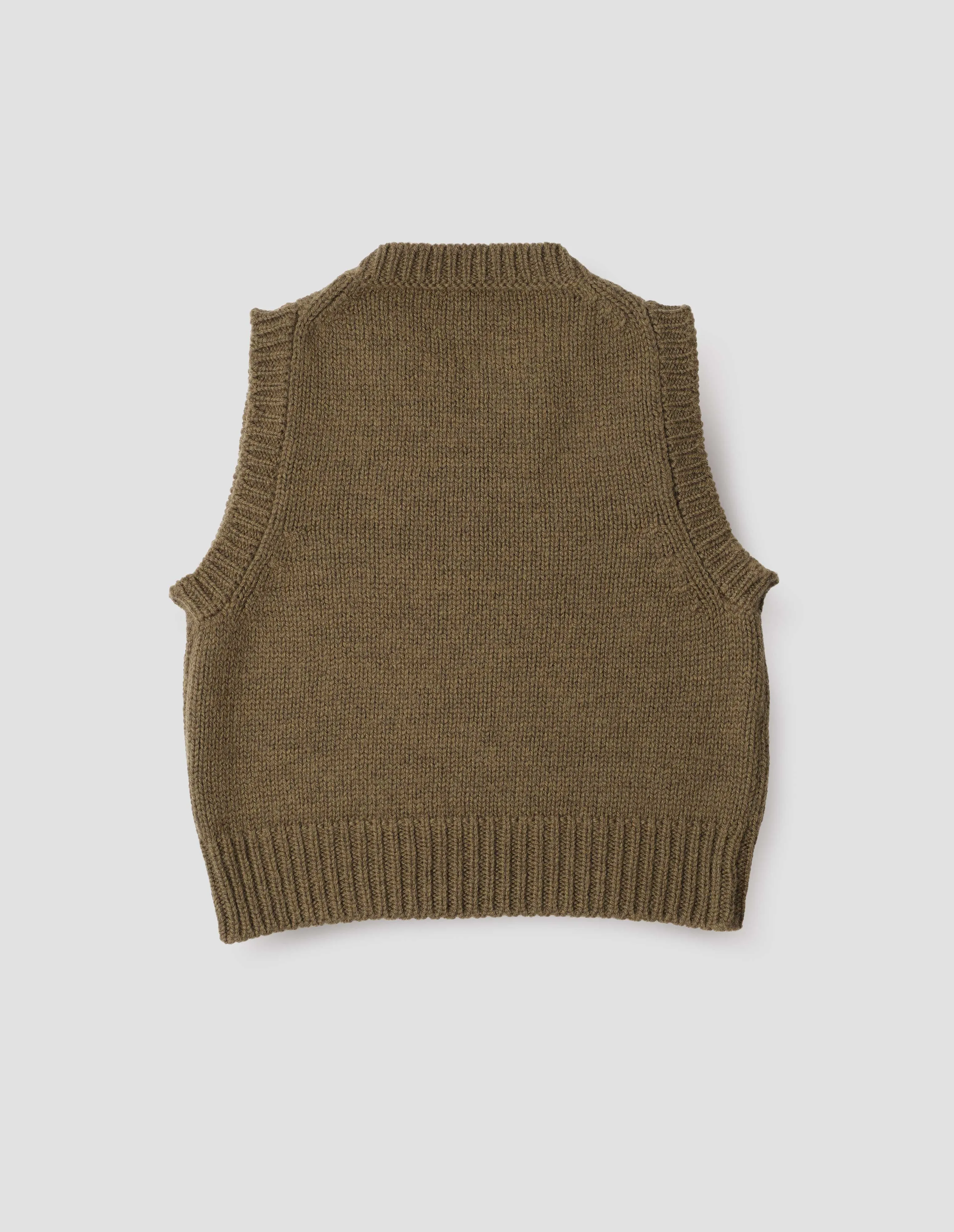 MHL. CHUNKY CREW NECK SLIPOVER | BRITISH MERINO | THICKET sold by Margaret Howell product image thumbnail 5