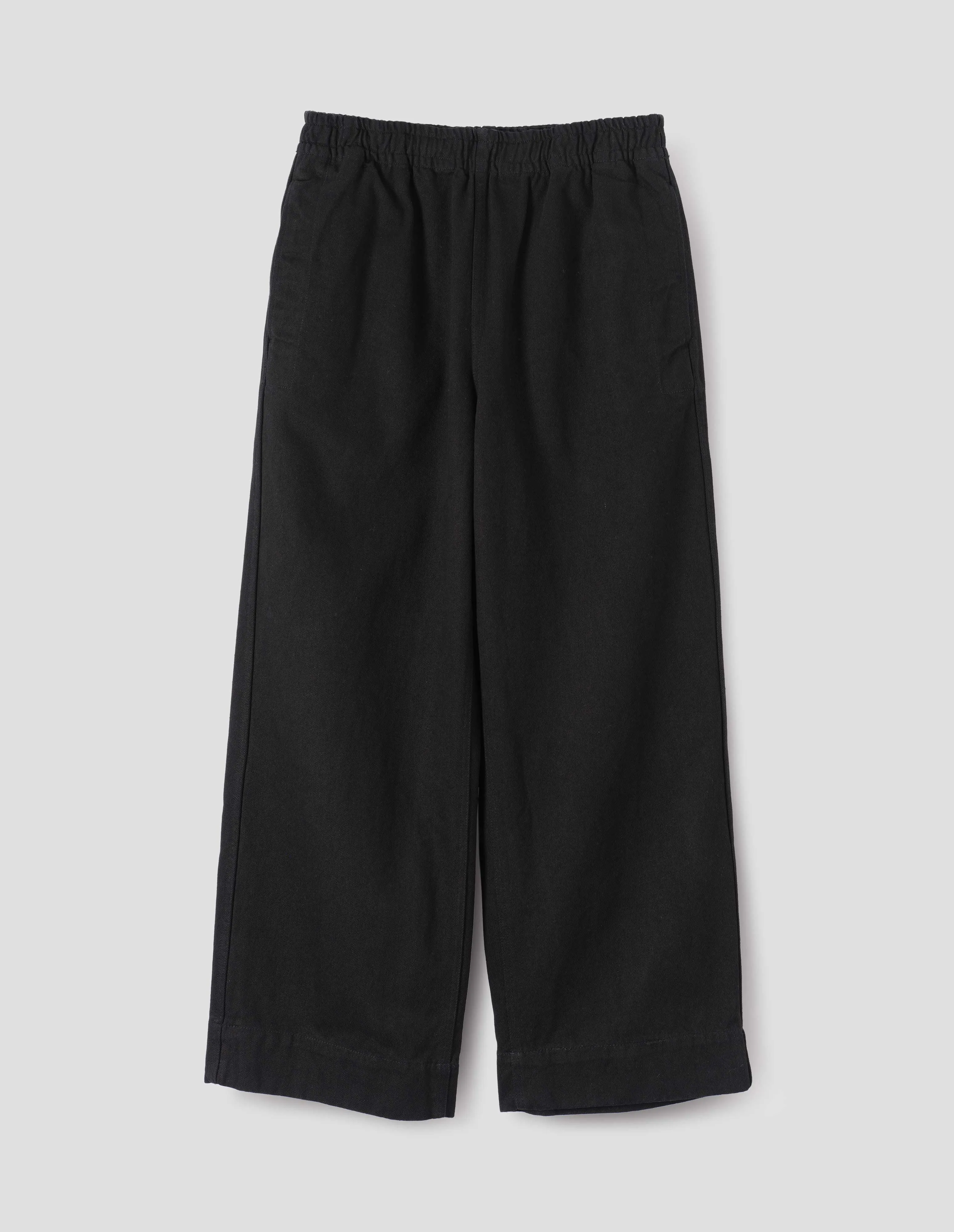MHL. SPORTS JOGGER | BLACK COTTON DENIM | BLACK sold by Margaret Howell product image thumbnail 3