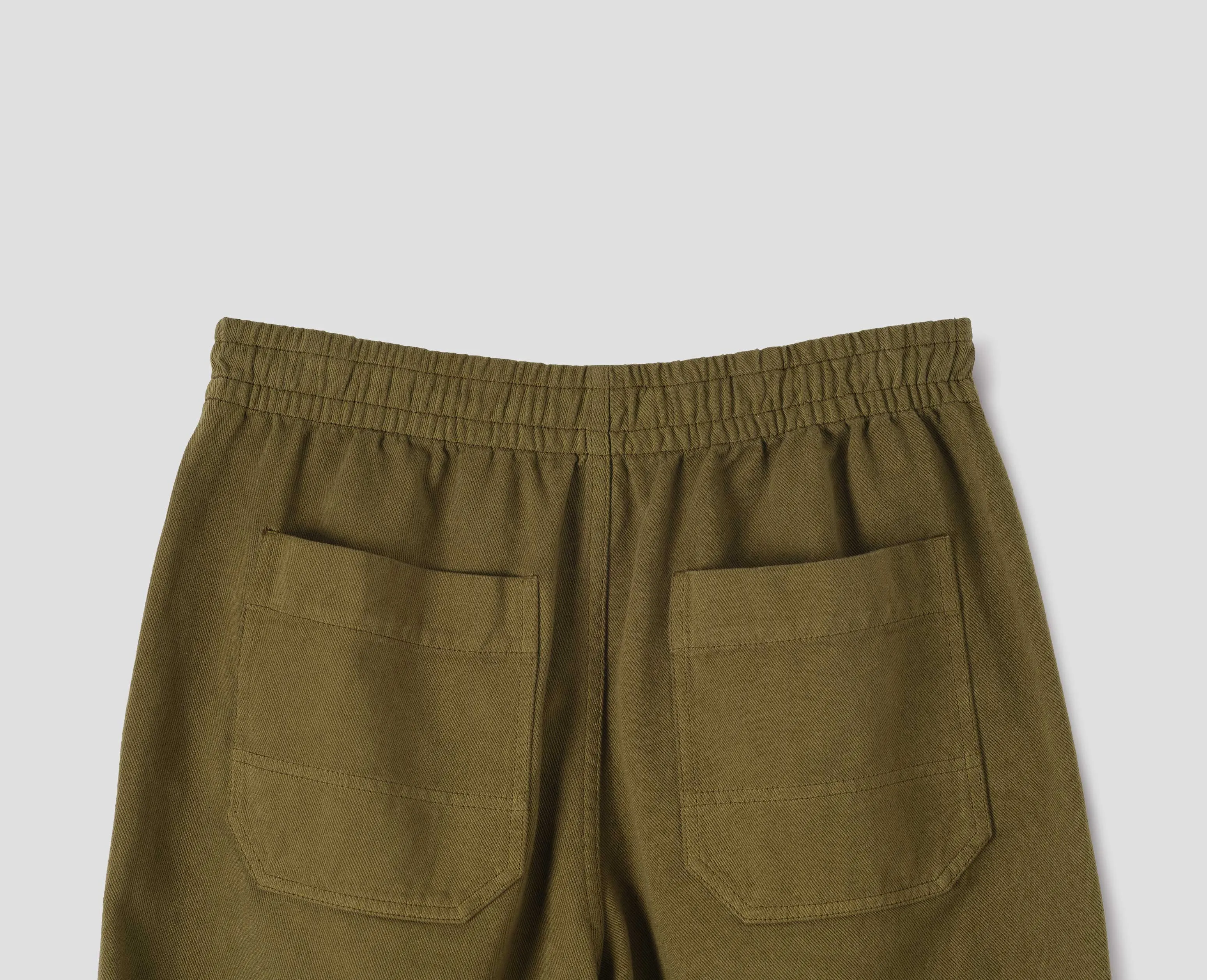 MHL. SPORTS JOGGER | COTTON TENCEL DRILL | MOSS sold by Margaret Howell product image thumbnail 4