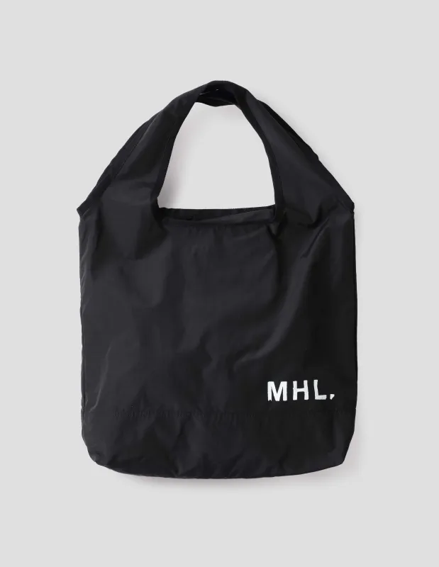 MHL. PARACHUTE TOTE | SOFT POLYAMIDE | BLACK sold by Margaret Howell