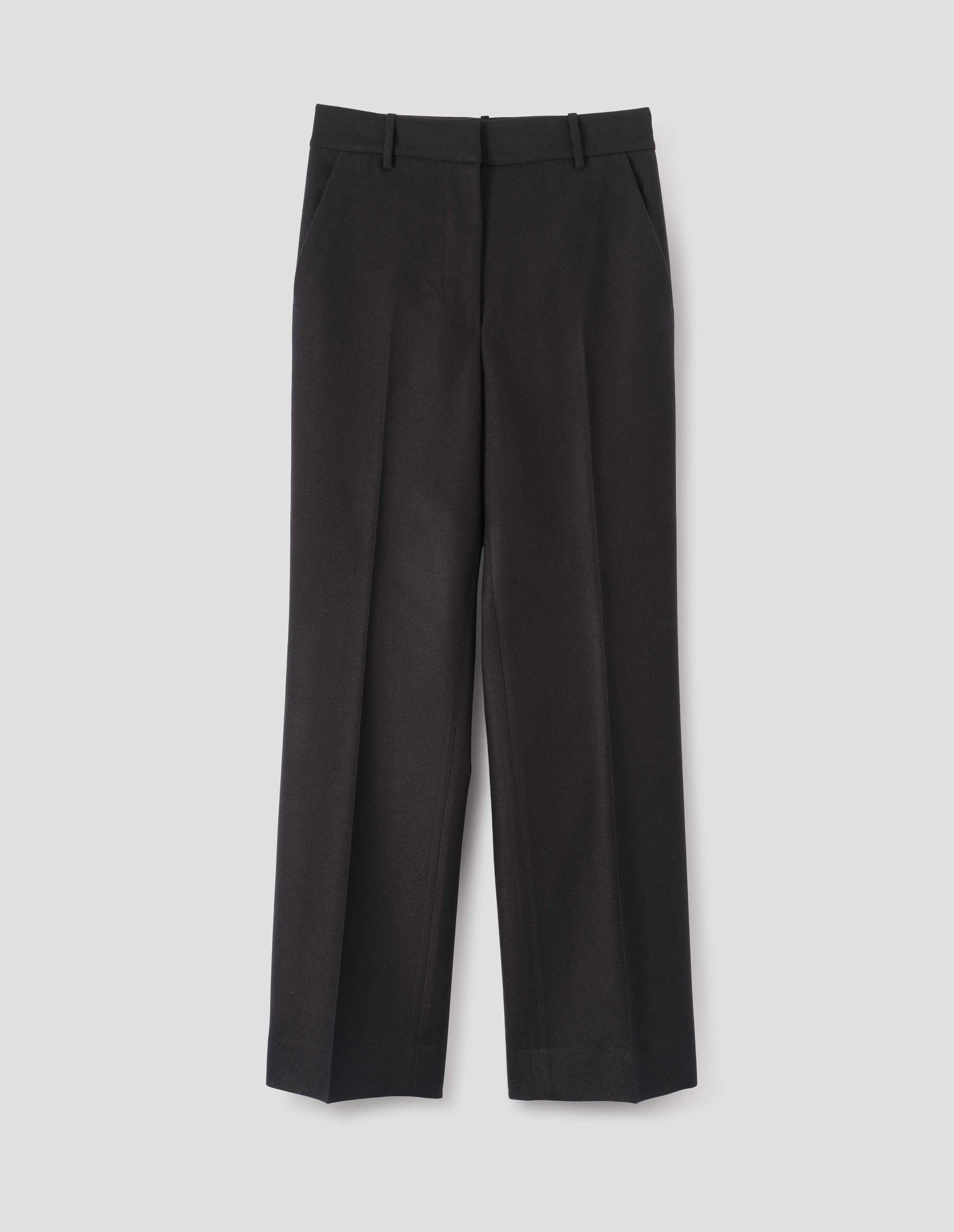 UNIFORM TROUSERS | SWANSKIN FLANNEL | BLACK sold by Margaret Howell product image thumbnail 3