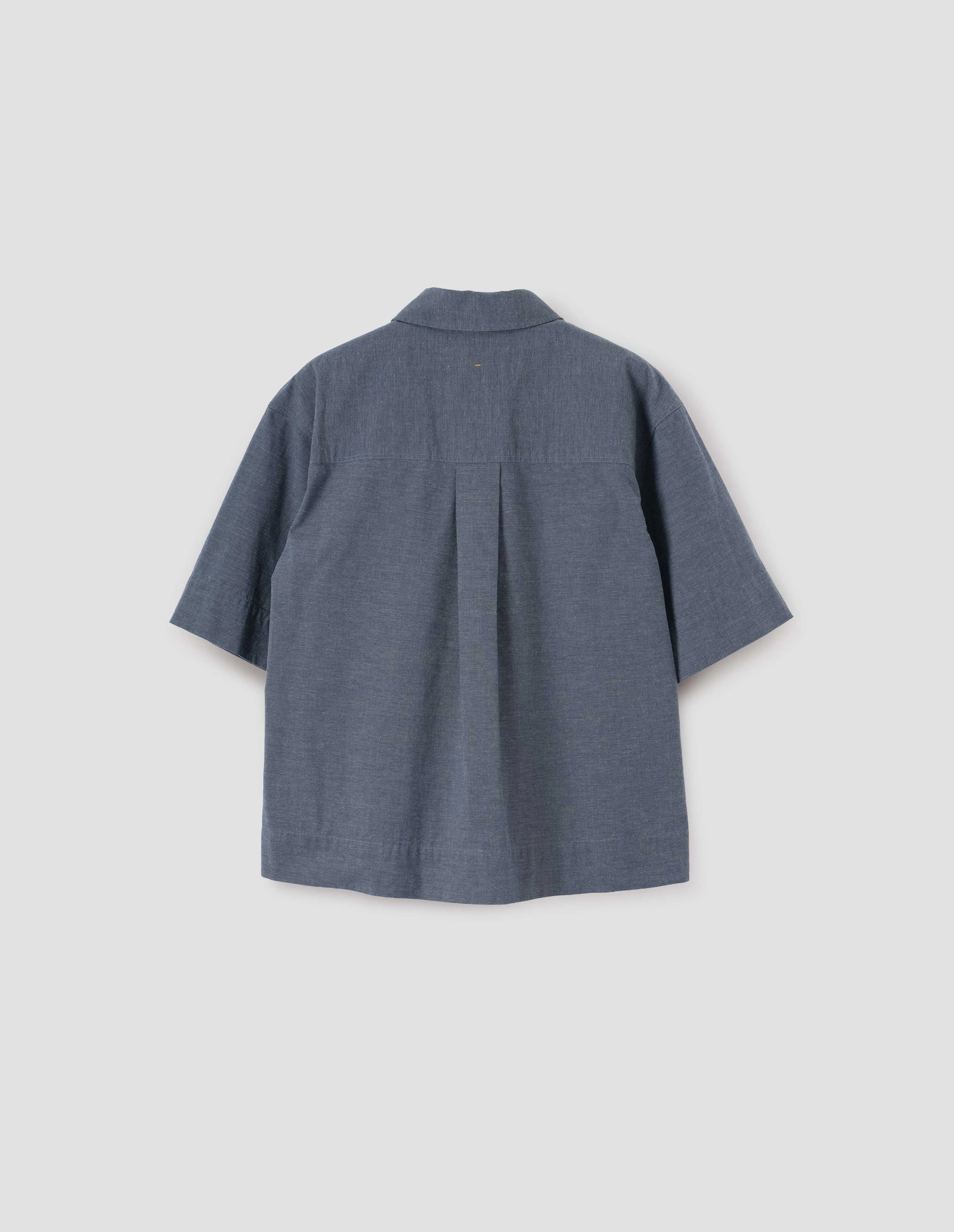 MHL. PJ SHIRT | DRY COTTON END ON END | UNIFORM BLUE sold by Margaret Howell product image thumbnail 5