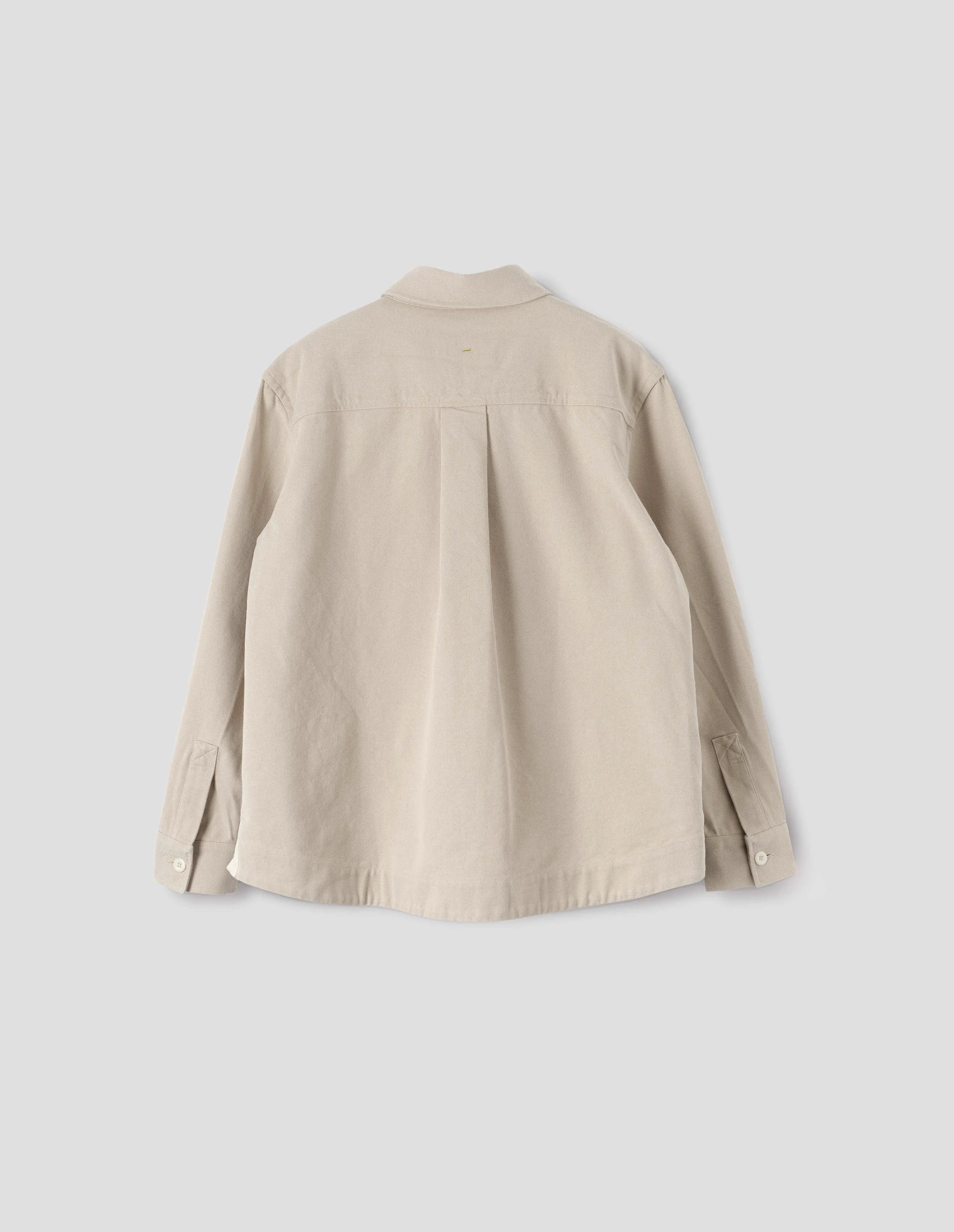 MHL. SINGLE POCKET OVERSHIRT | COTTON WOOL DRILL | BONE sold by Margaret Howell product image thumbnail 5