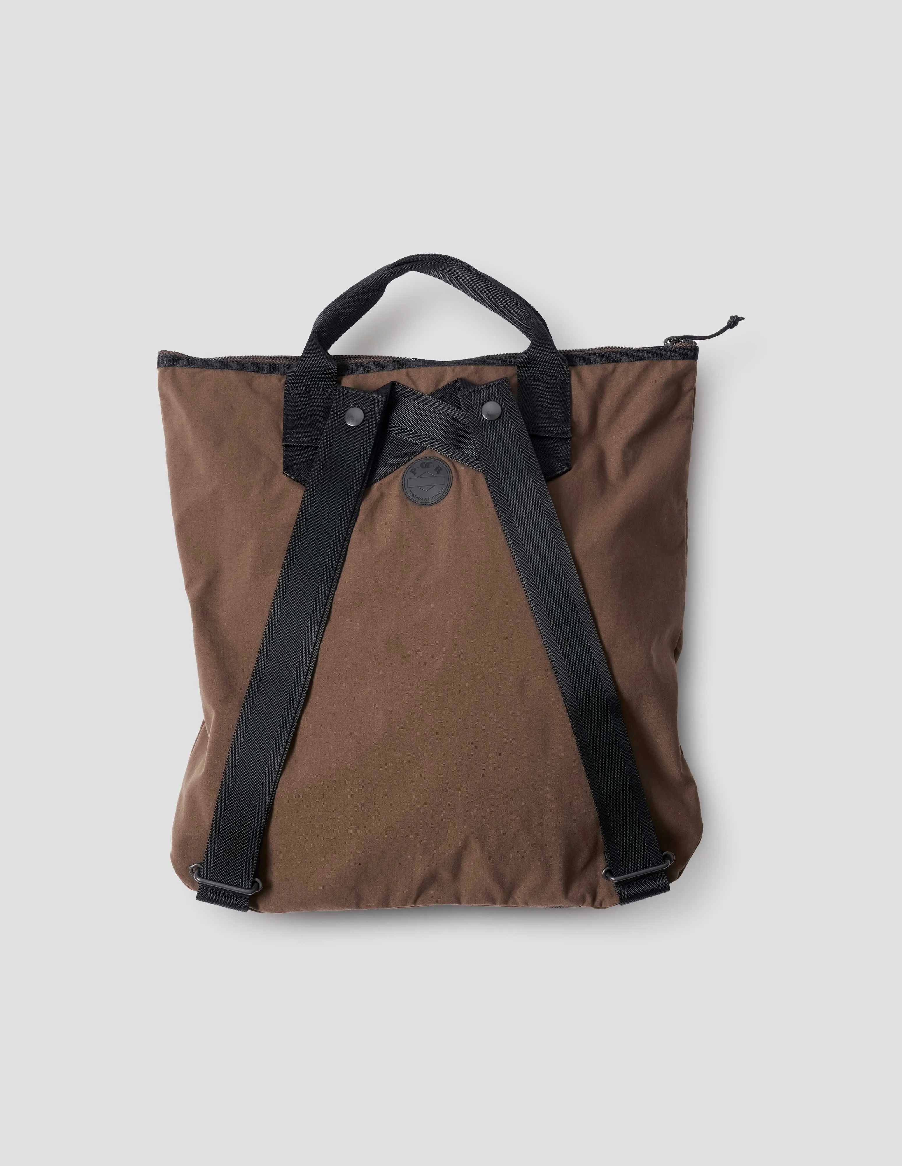 MHL. TWO WAY TOTE BAG | NYLON | BROWN sold by Margaret Howell product image thumbnail 2