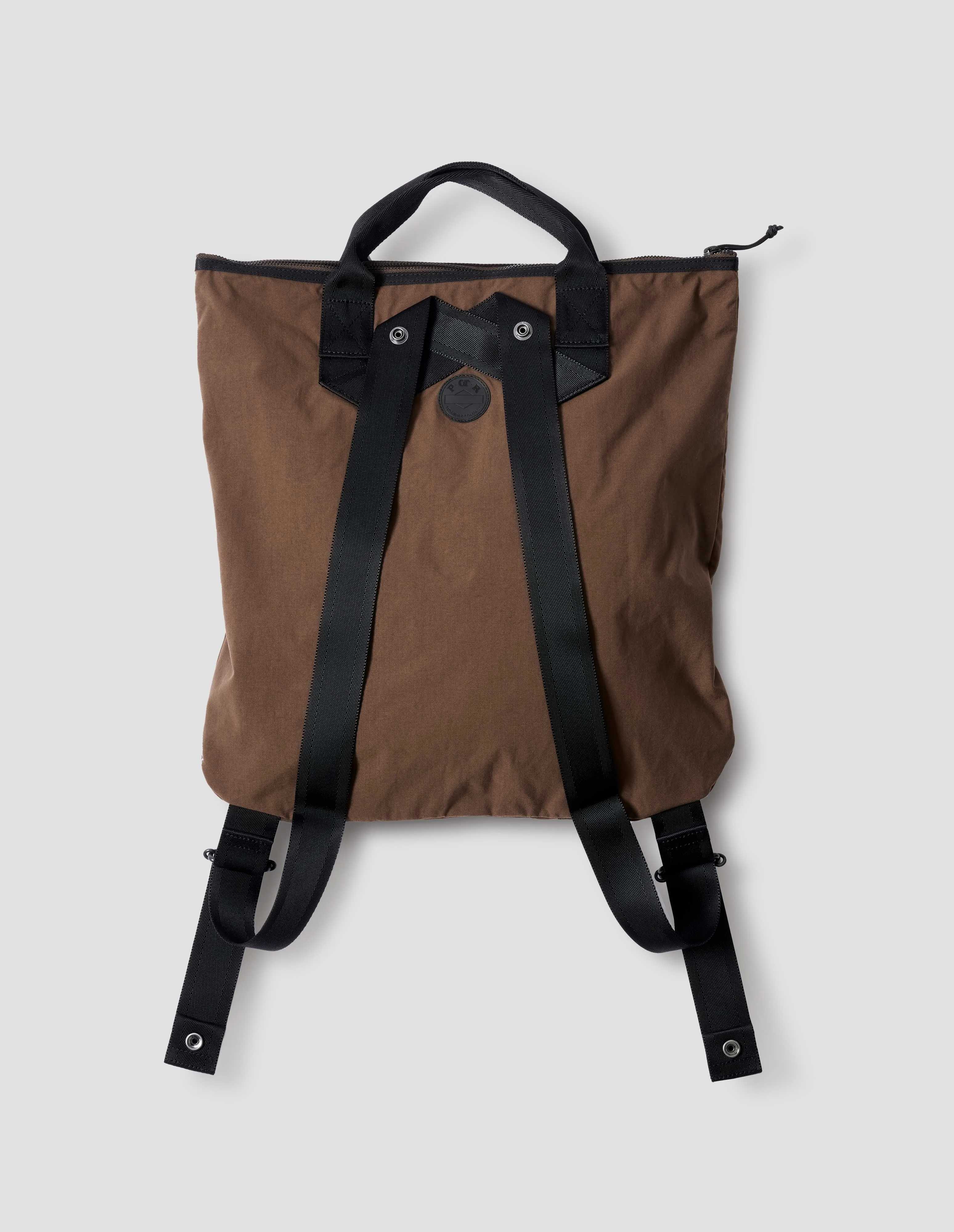 MHL. TWO WAY TOTE BAG | NYLON | BROWN sold by Margaret Howell product image thumbnail 3