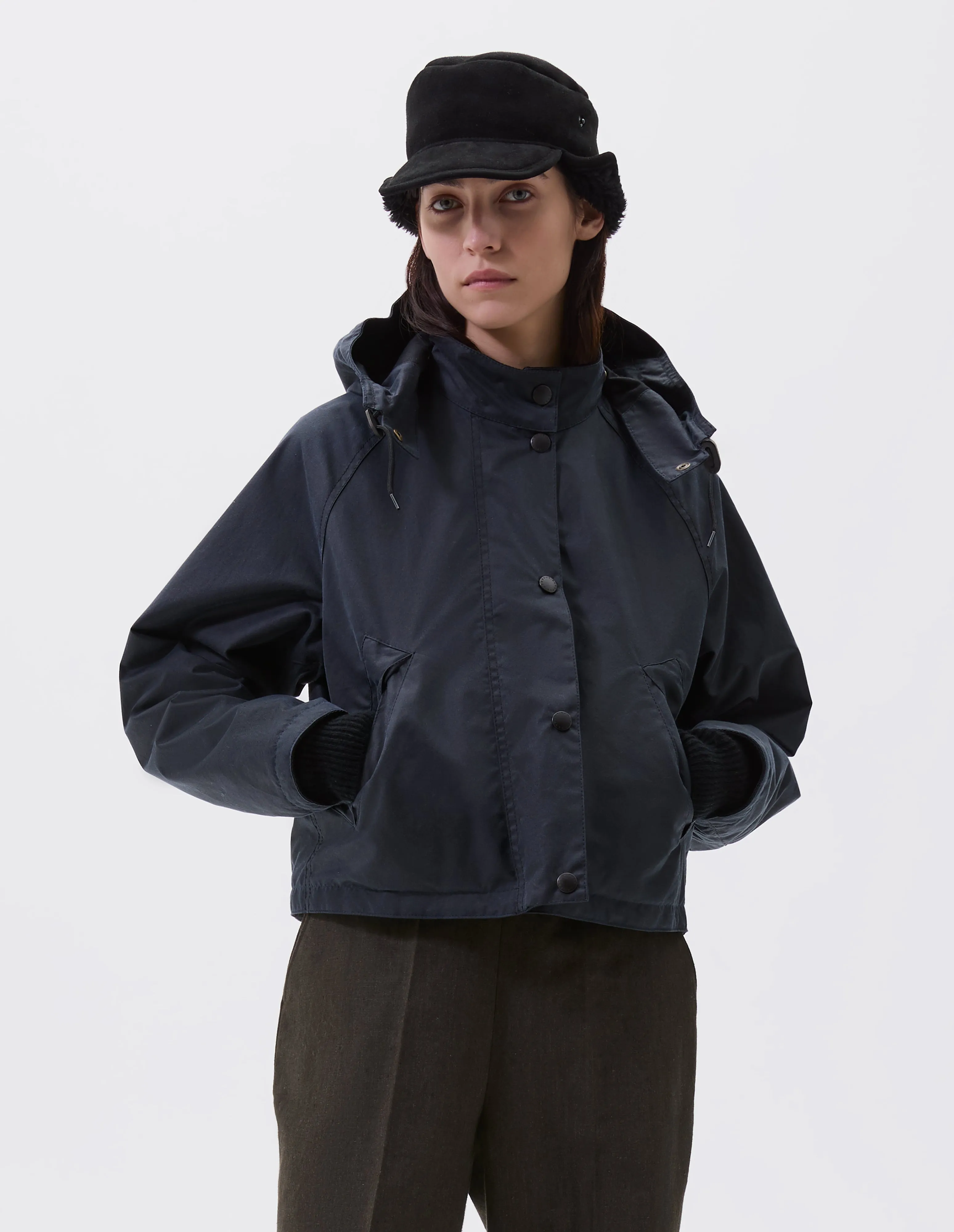 TRANSPORT JACKET | WAXED COTTON | DARK NAVY sold by Margaret Howell