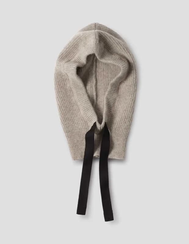 MHL. KNITTED HOOD | LAMBSWOOL | TAWNY sold by Margaret Howell
