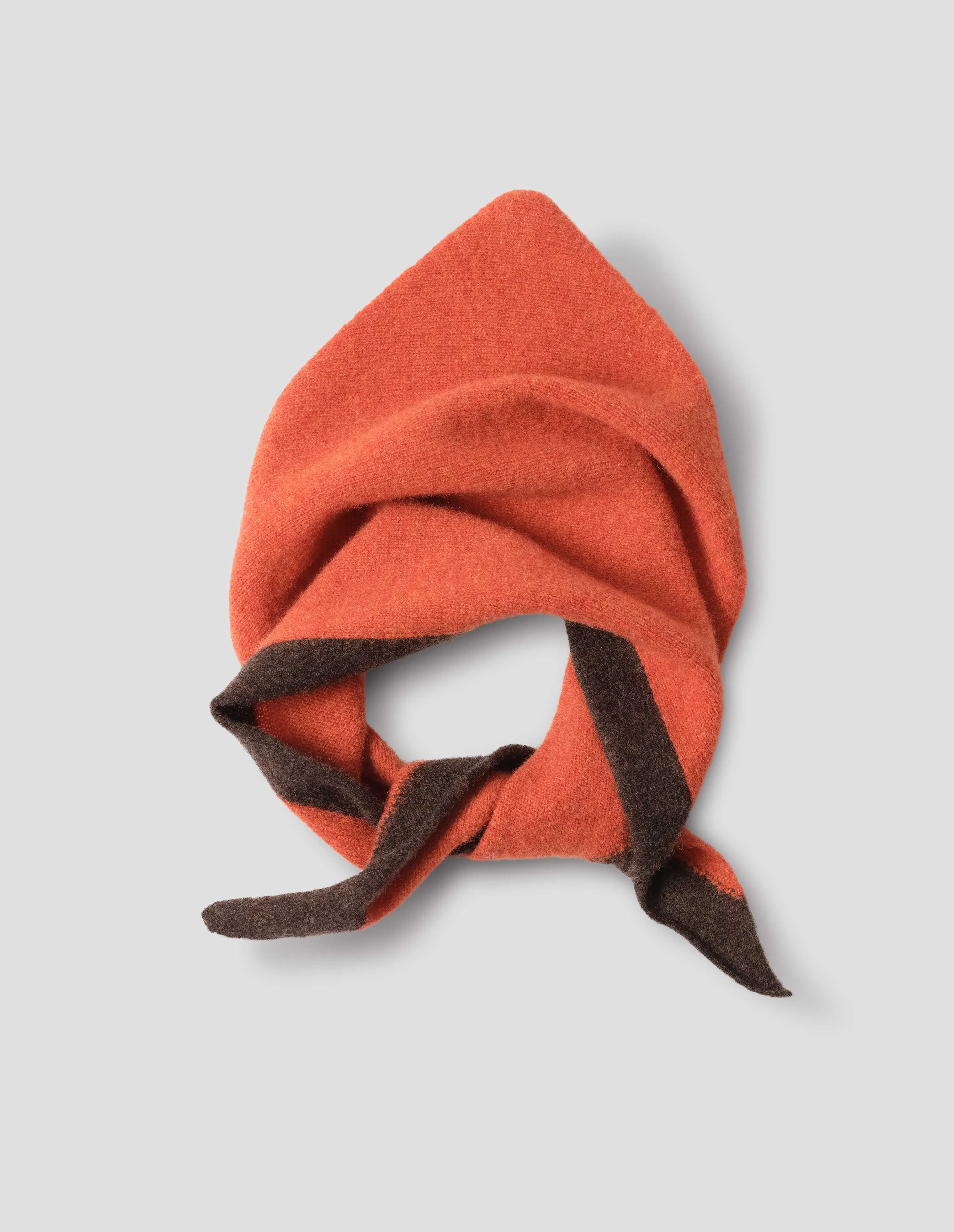 MHL. TIPPED SCOUT SCARF | LAMBSWOOL | EMBER / COCOA sold by Margaret Howell