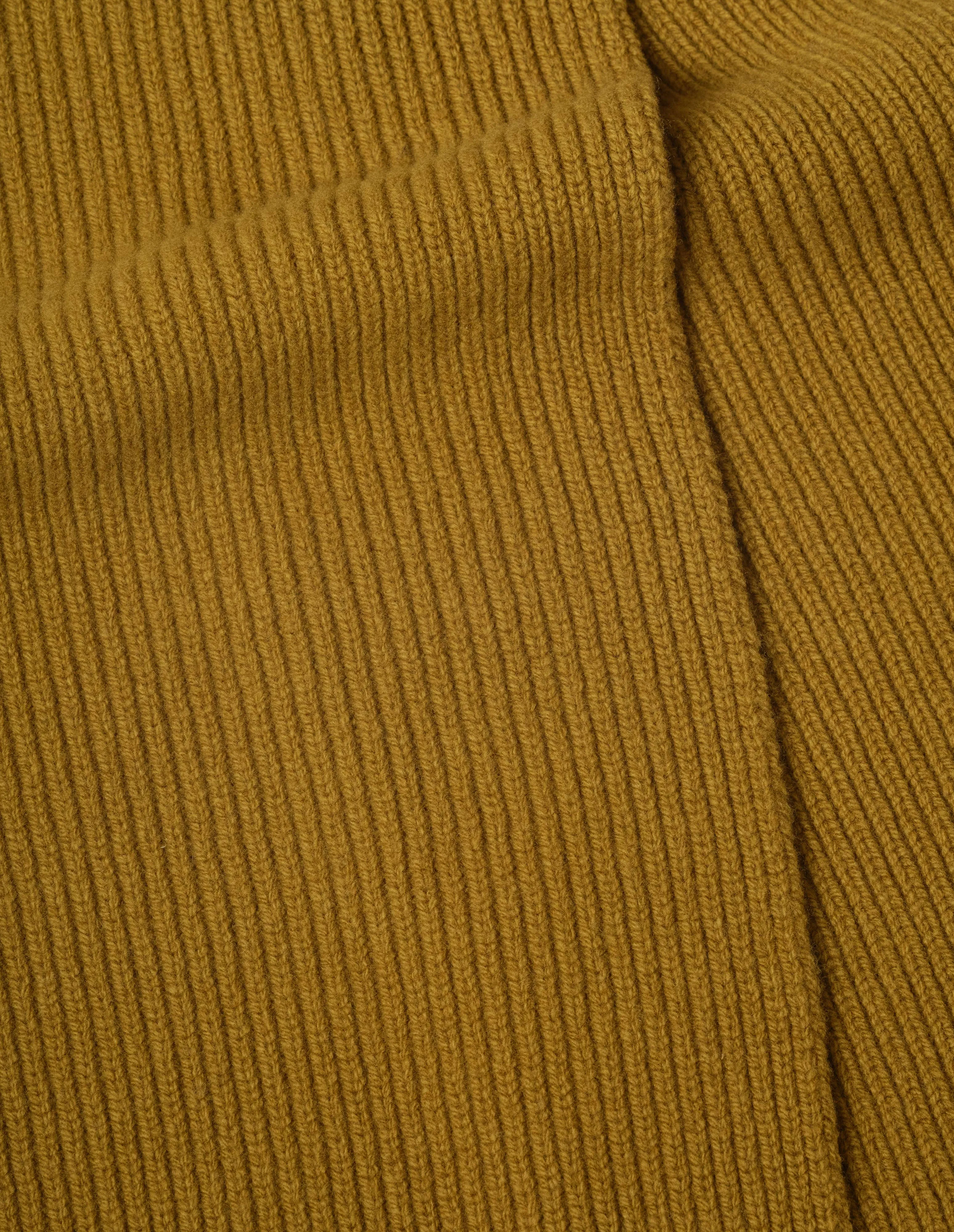 SIMPLE RIB SCARF | SOFT SPUN WOOL | MUSTARD sold by Margaret Howell product image thumbnail 2
