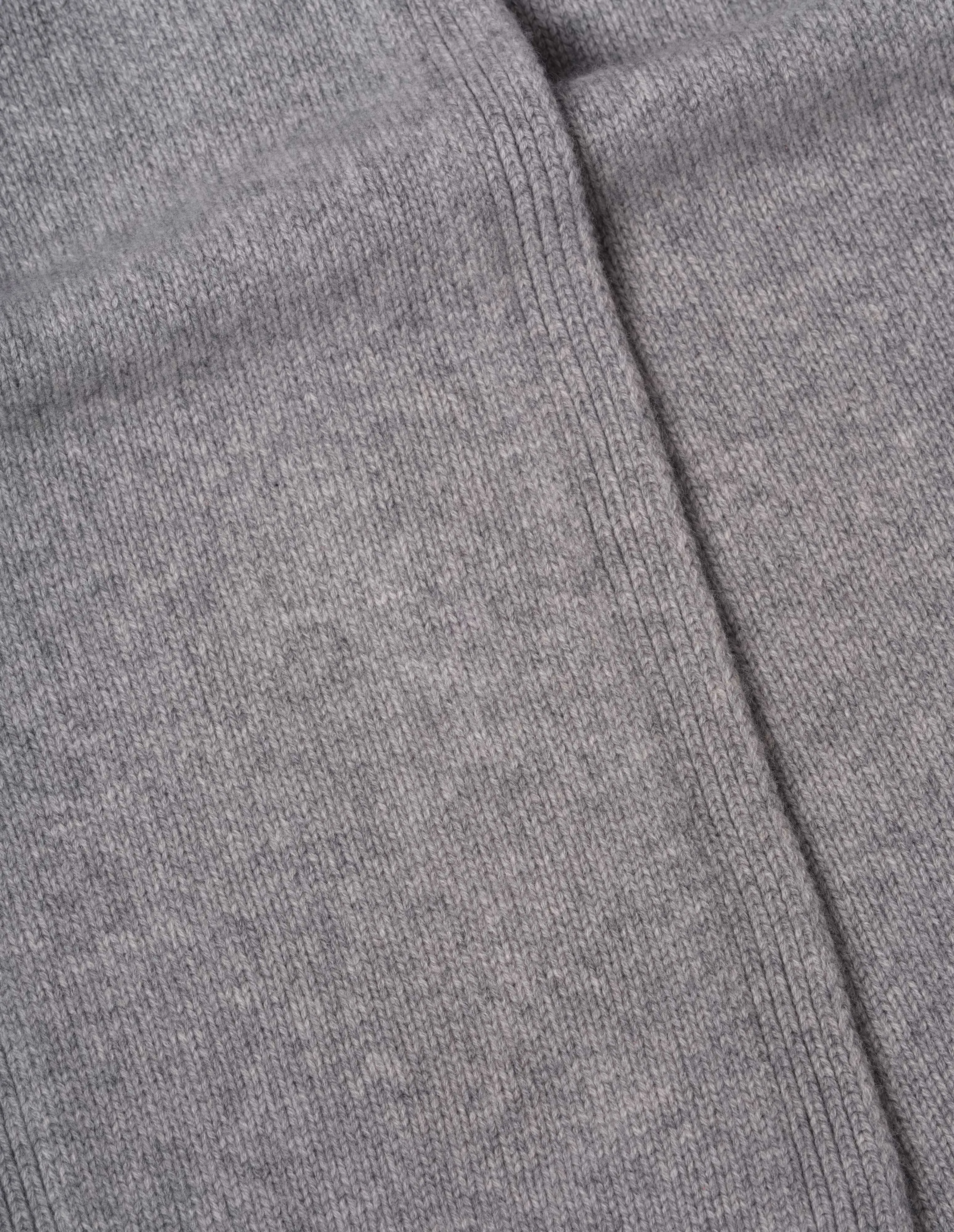 PLAIN CAST OFF EDGE SCARF | RECYCLED CASHMERE | GREY MELANGE sold by Margaret Howell product image thumbnail 2