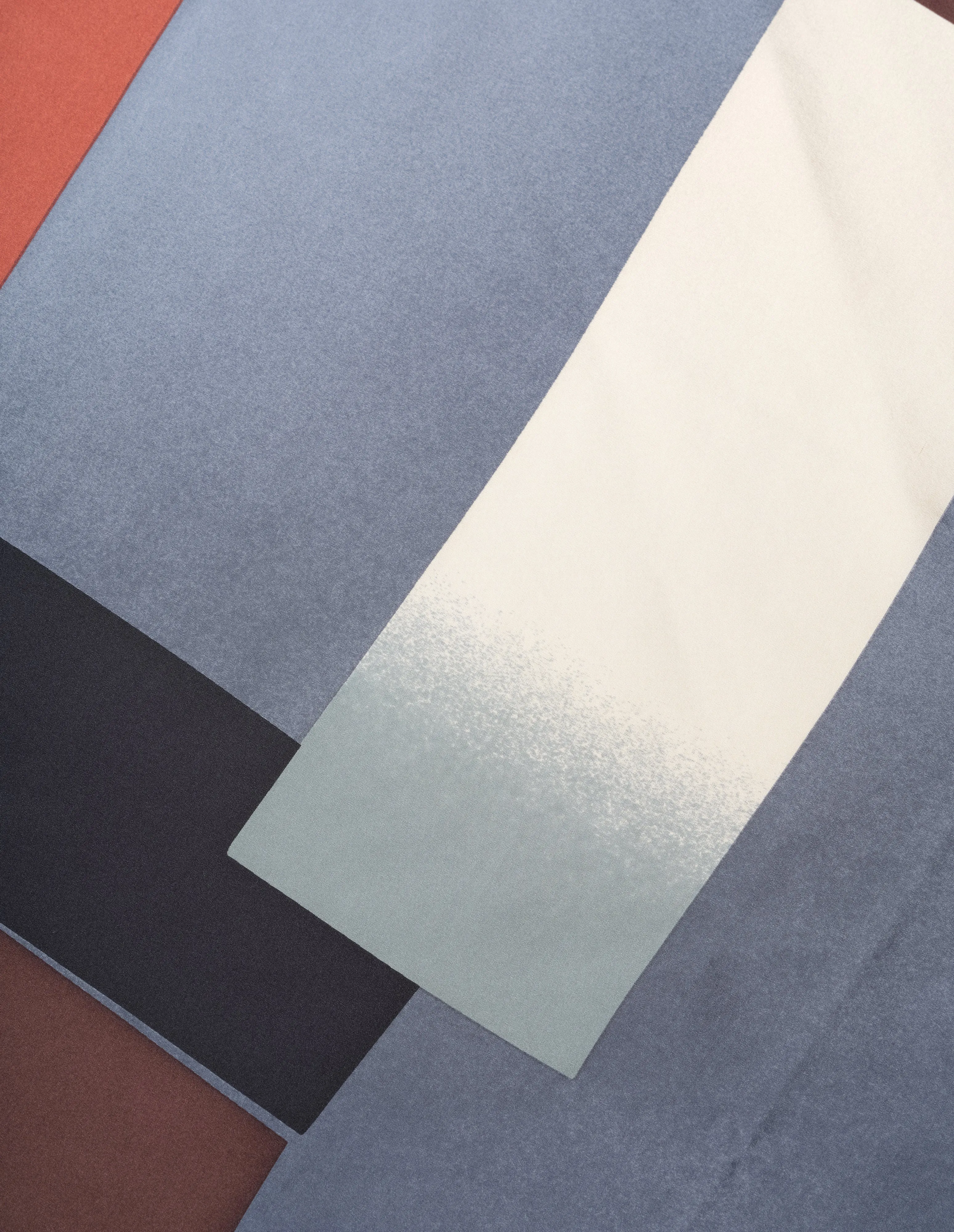 COLLAGE PRINT SCARF | SILK | DARK SAND / MULTI sold by Margaret Howell product image thumbnail 3