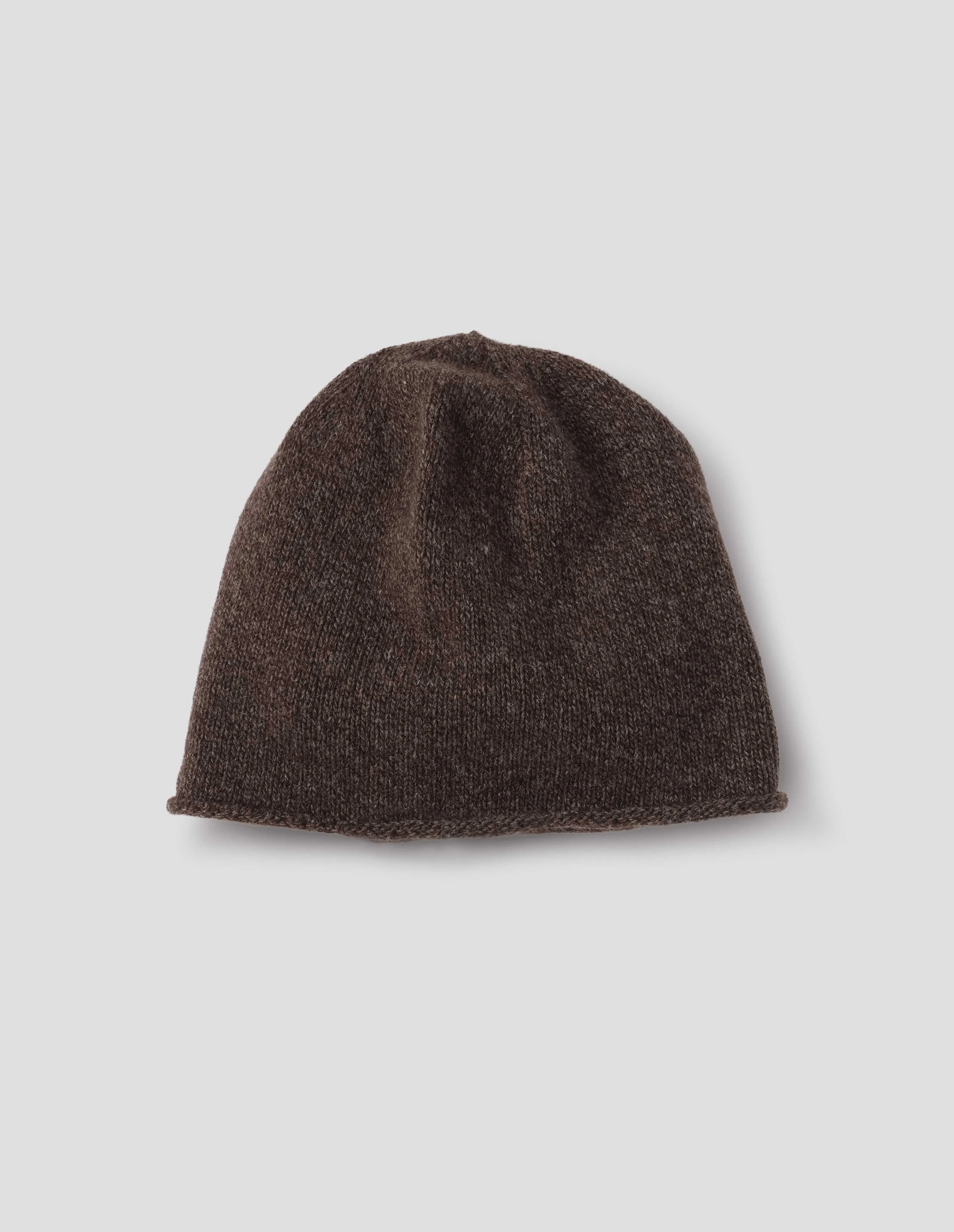 LIGHTWEIGHT BEANIE | YAK WOOL CASHMERE BLEND | COFFEE TWIST sold by Margaret Howell