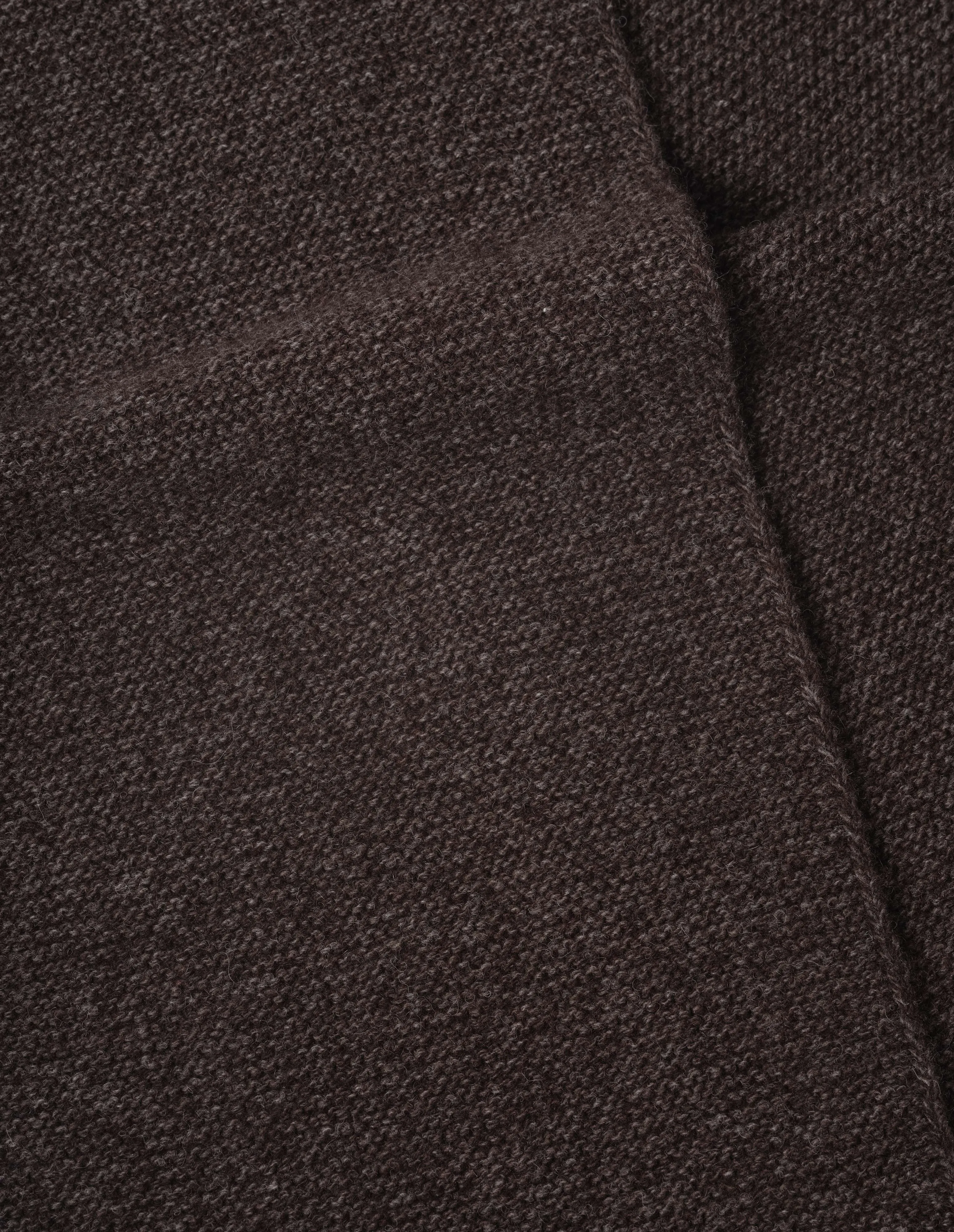 SMALL SCARF | YAK WOOL CASHMERE BLEND | COFFEE TWIST sold by Margaret Howell product image thumbnail 2