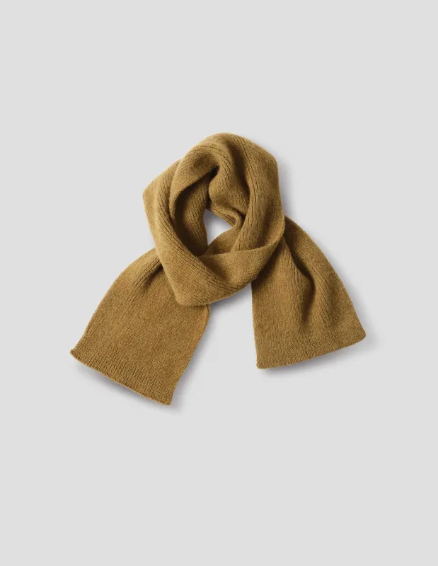 MHL. BRUSHED SCARF | SOFT SHETLAND WOOL | OCHRE sold by Margaret Howell