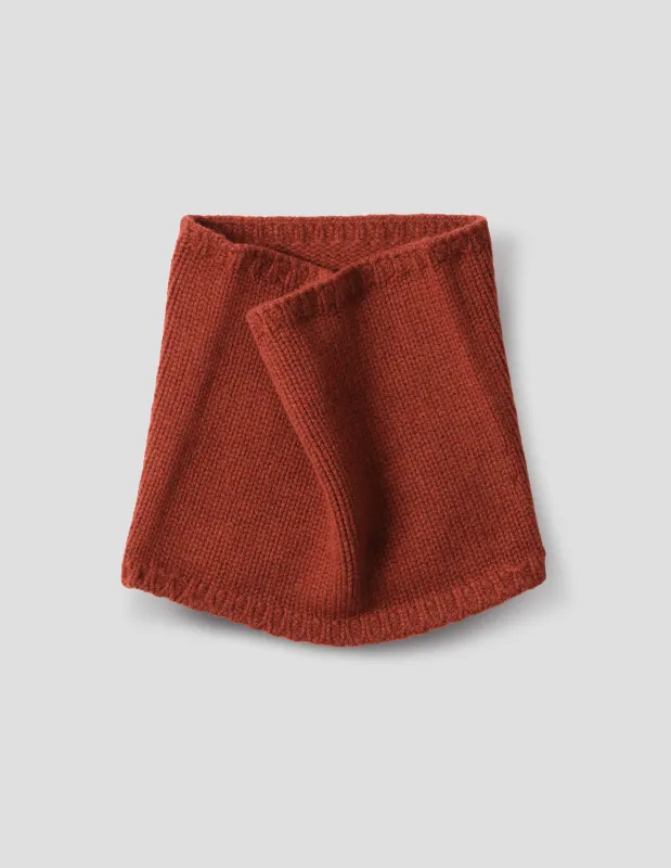 CHUNKY NECKWARMER | MERINO CASHMERE | PAPRIKA sold by Margaret Howell