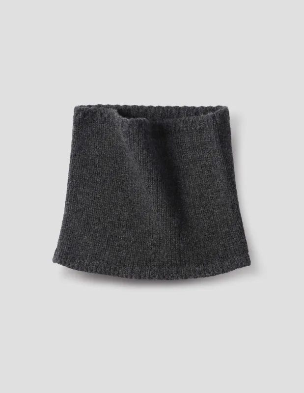 CHUNKY NECKWARMER | MERINO CASHMERE | STORM GREY sold by Margaret Howell