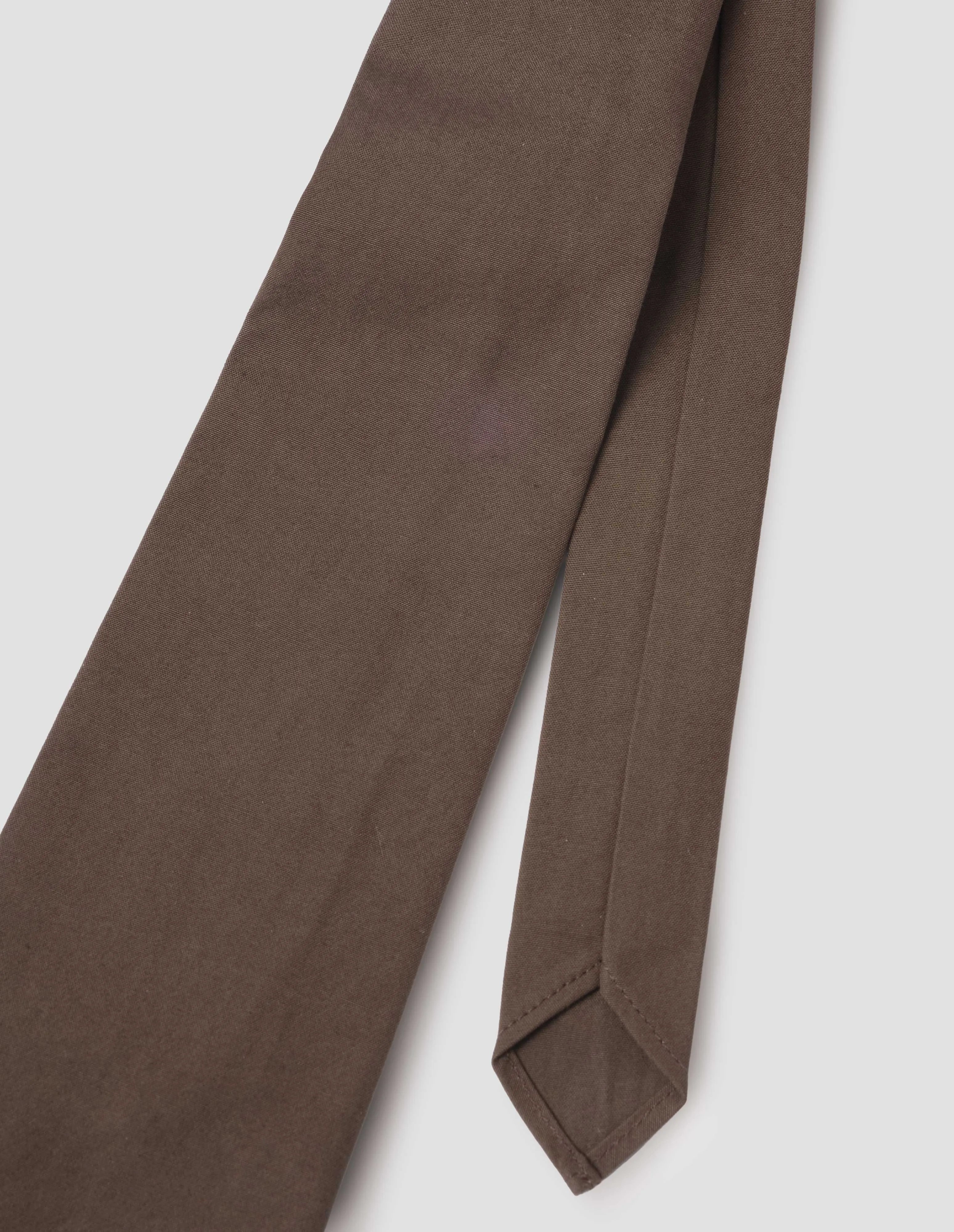 MHL. TIE | SANDED COTTON POPLIN | UMBER sold by Margaret Howell product image thumbnail 2