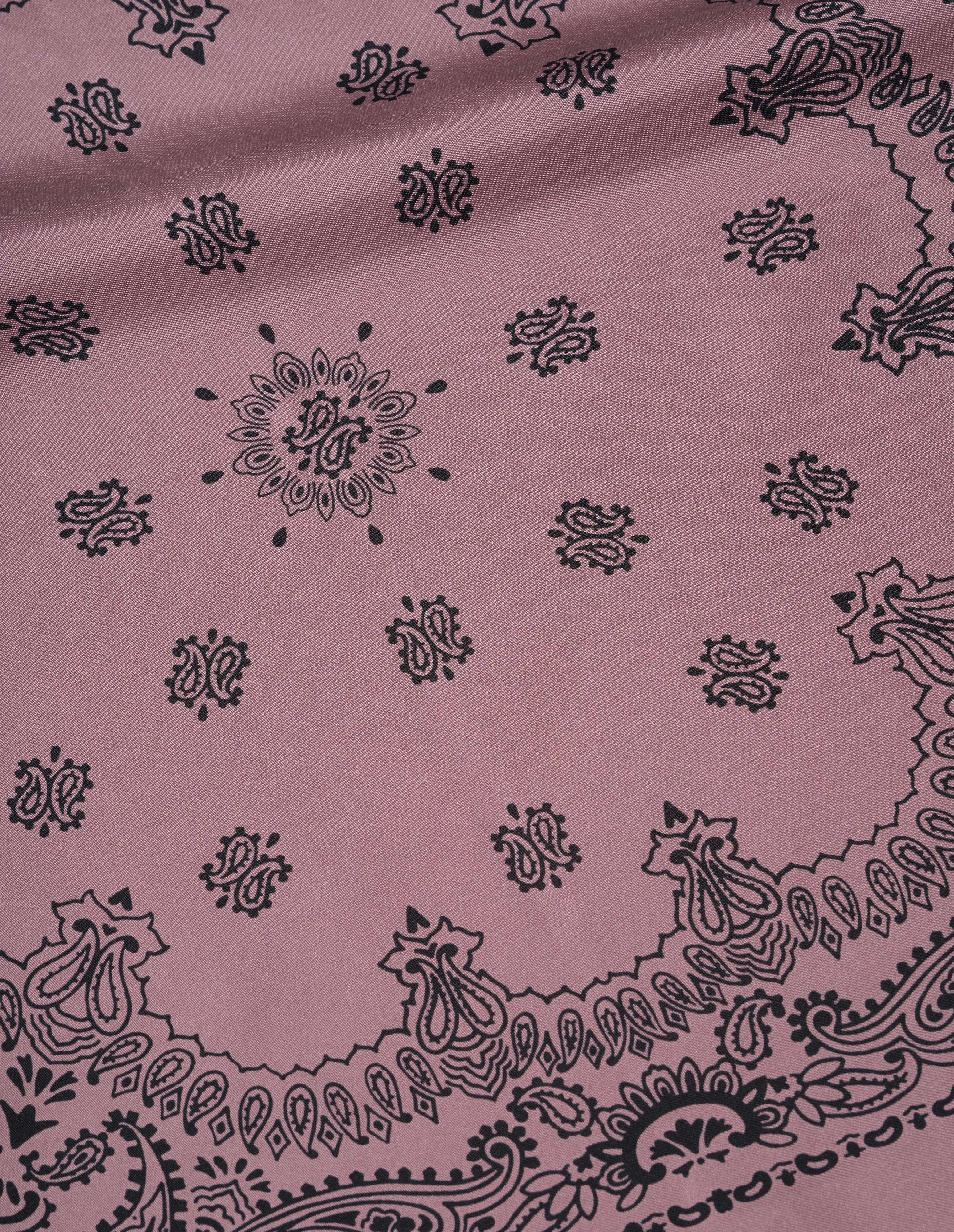 PAISLEY BANDANA | SILK TWILL | MINERAL PINK / BLACK sold by Margaret Howell product image thumbnail 3