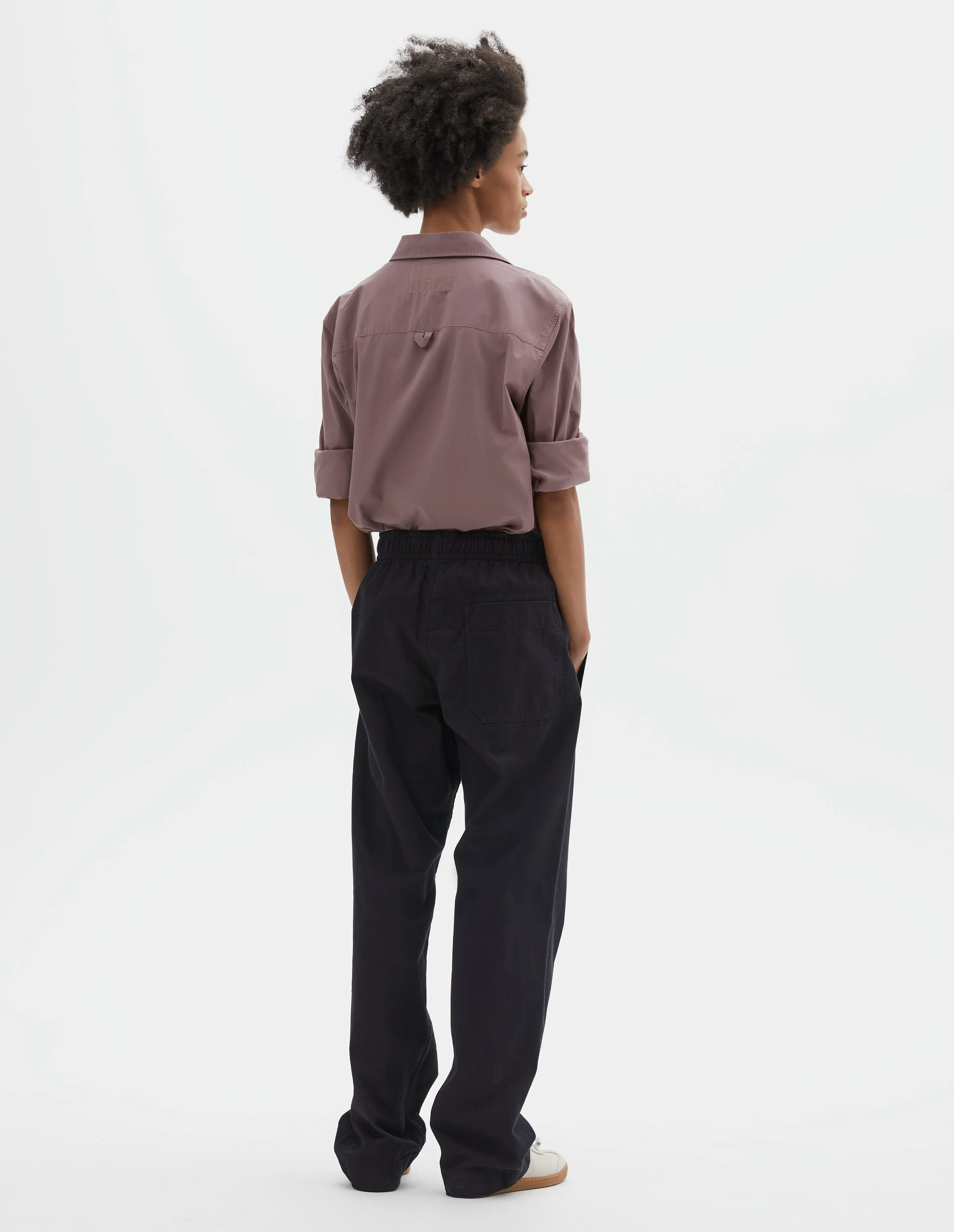 MHL. WIDE LEG JOGGER | INDIGO TWILL | INDIGO sold by Margaret Howell product image thumbnail 2