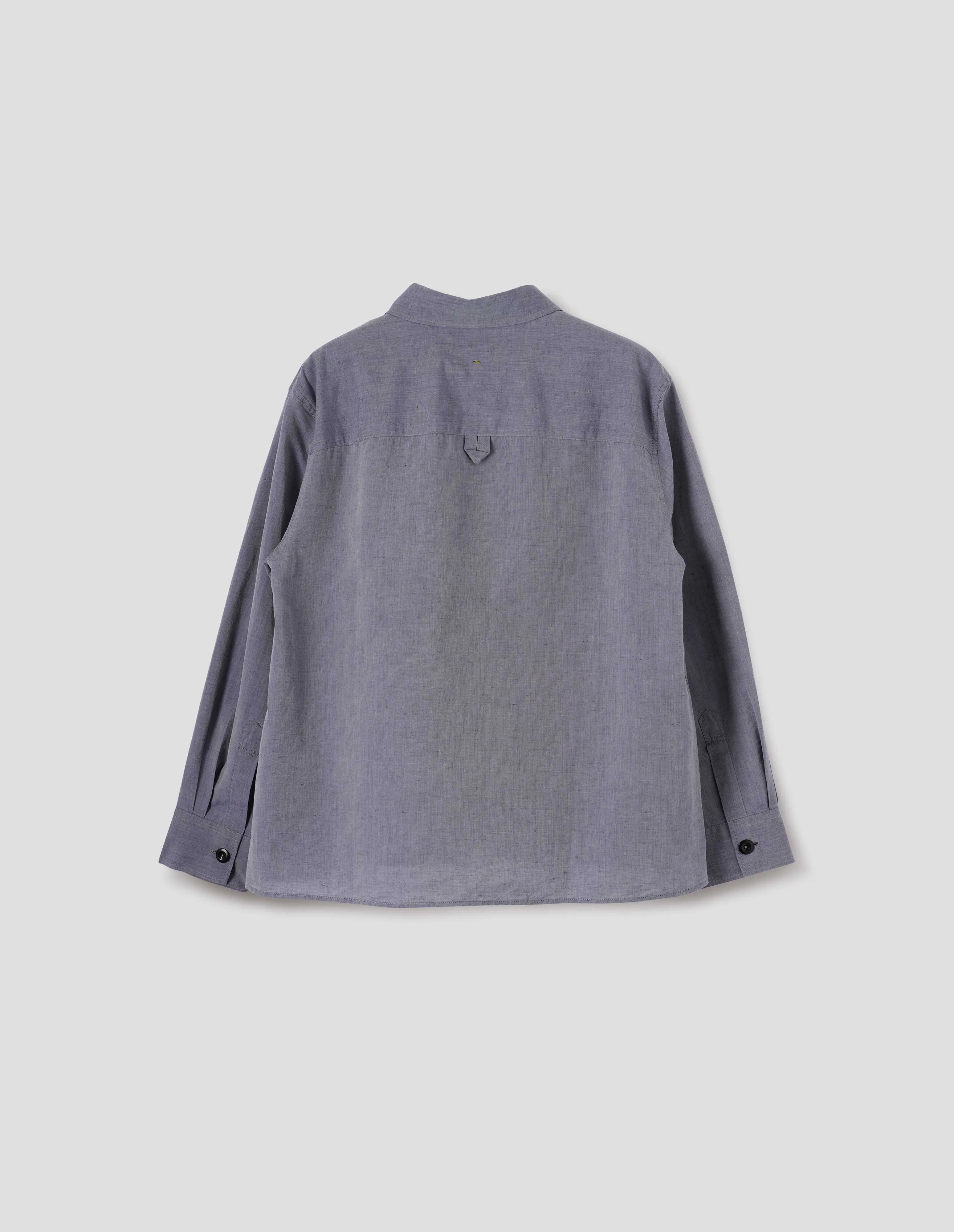 MHL. SWING SHIRT | LIGHTWEIGHT COTTON LINEN | STORM BLUE sold by Margaret Howell product image thumbnail 5