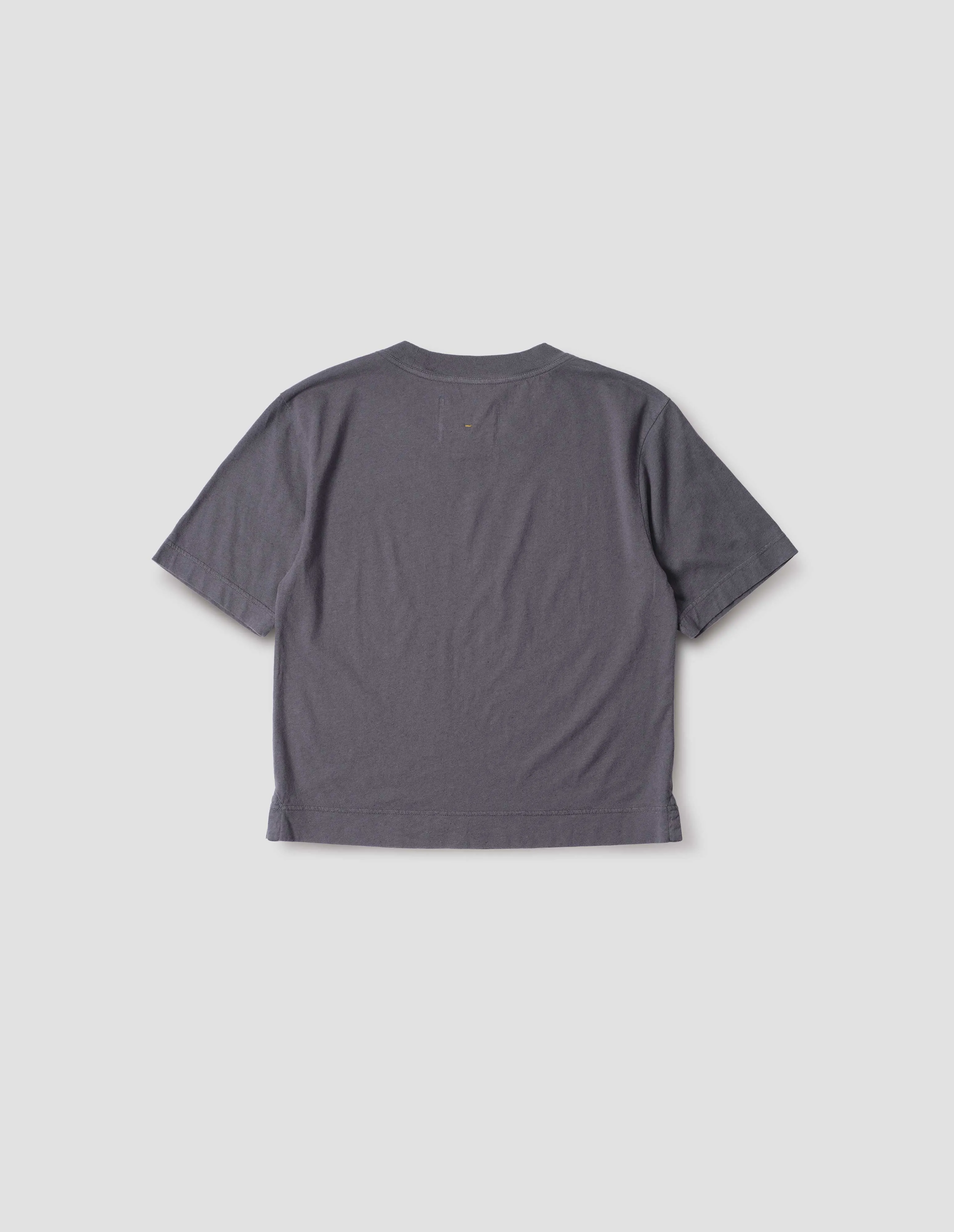 MHL. SIMPLE T SHIRT | ORGANIC COTTON LINEN JERSEY | SLATE BLUE sold by Margaret Howell product image thumbnail 5