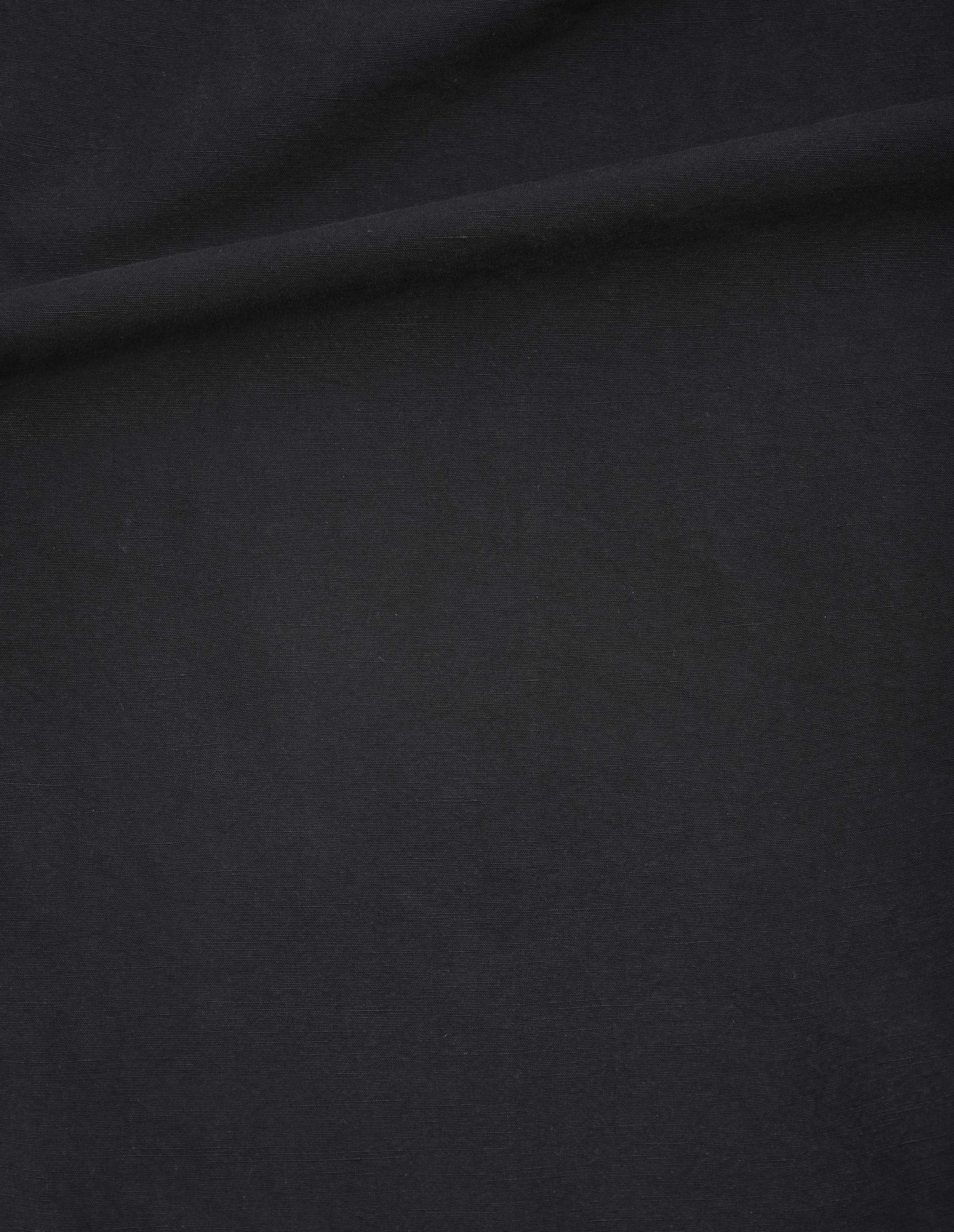 MHL. BARREL LEG TROUSERS | DRY COTTON LINEN | BLACK sold by Margaret Howell product image thumbnail 5