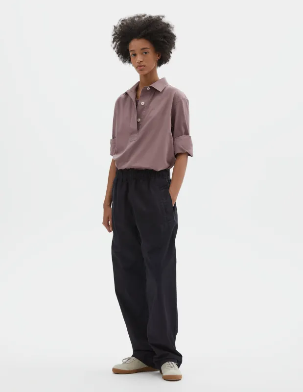MHL. WIDE LEG JOGGERS | INDIGO TWILL  | INDIGO made by Margaret Howell